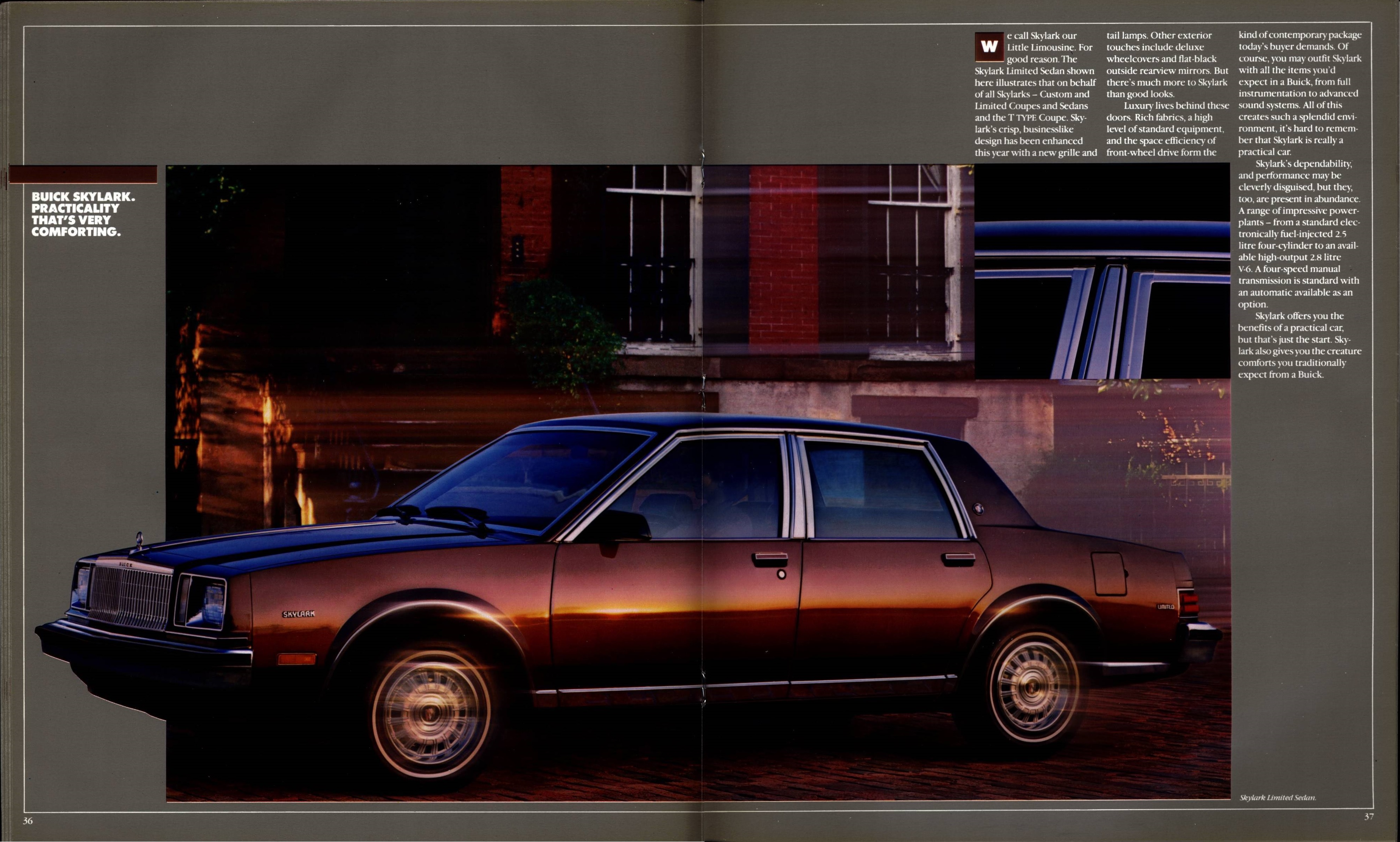 1984 Buick Full Line Prestige 36-37