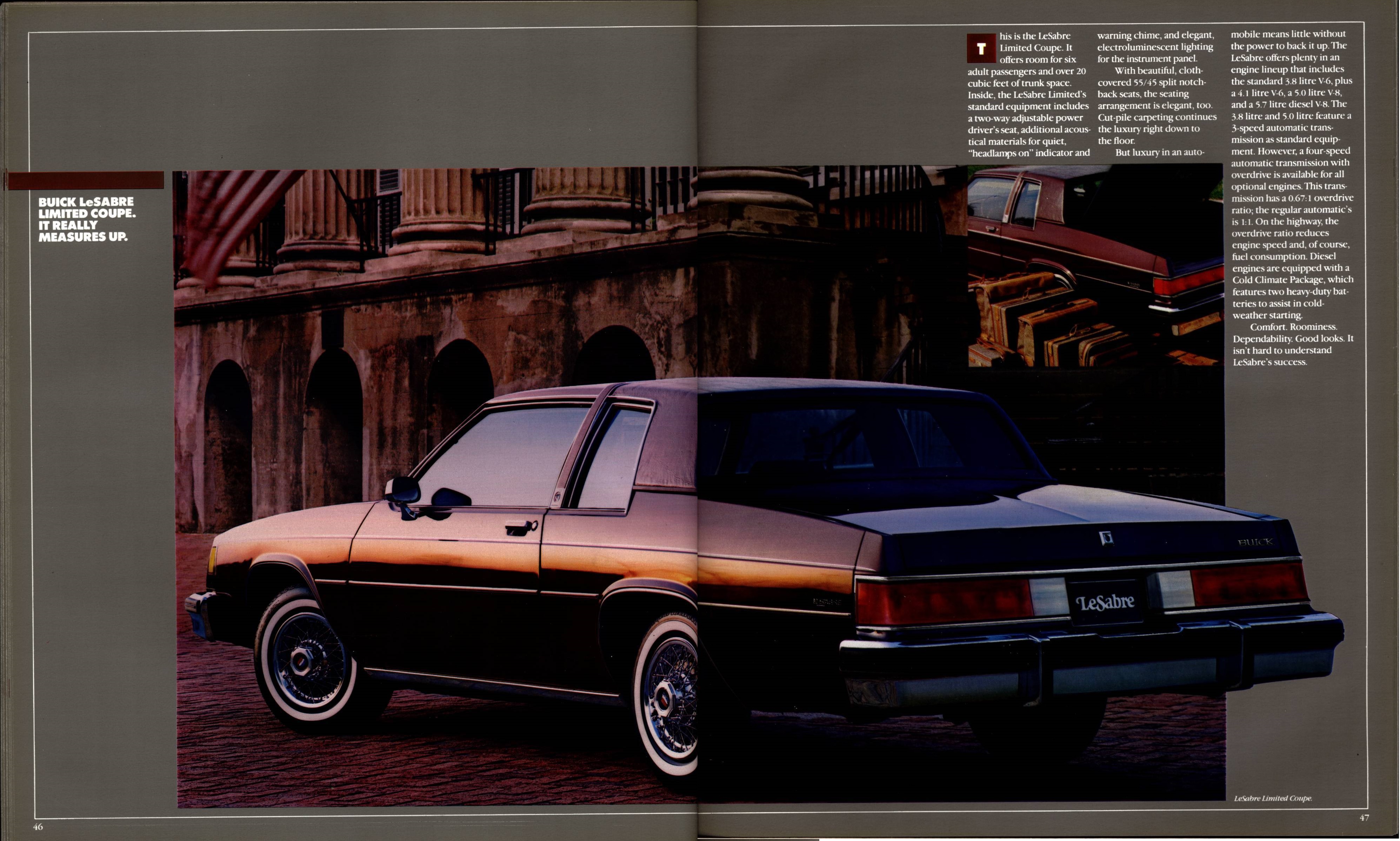 1984 Buick Full Line Prestige 46-47