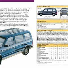1990 Plymouth Voyager Brochure 18-19