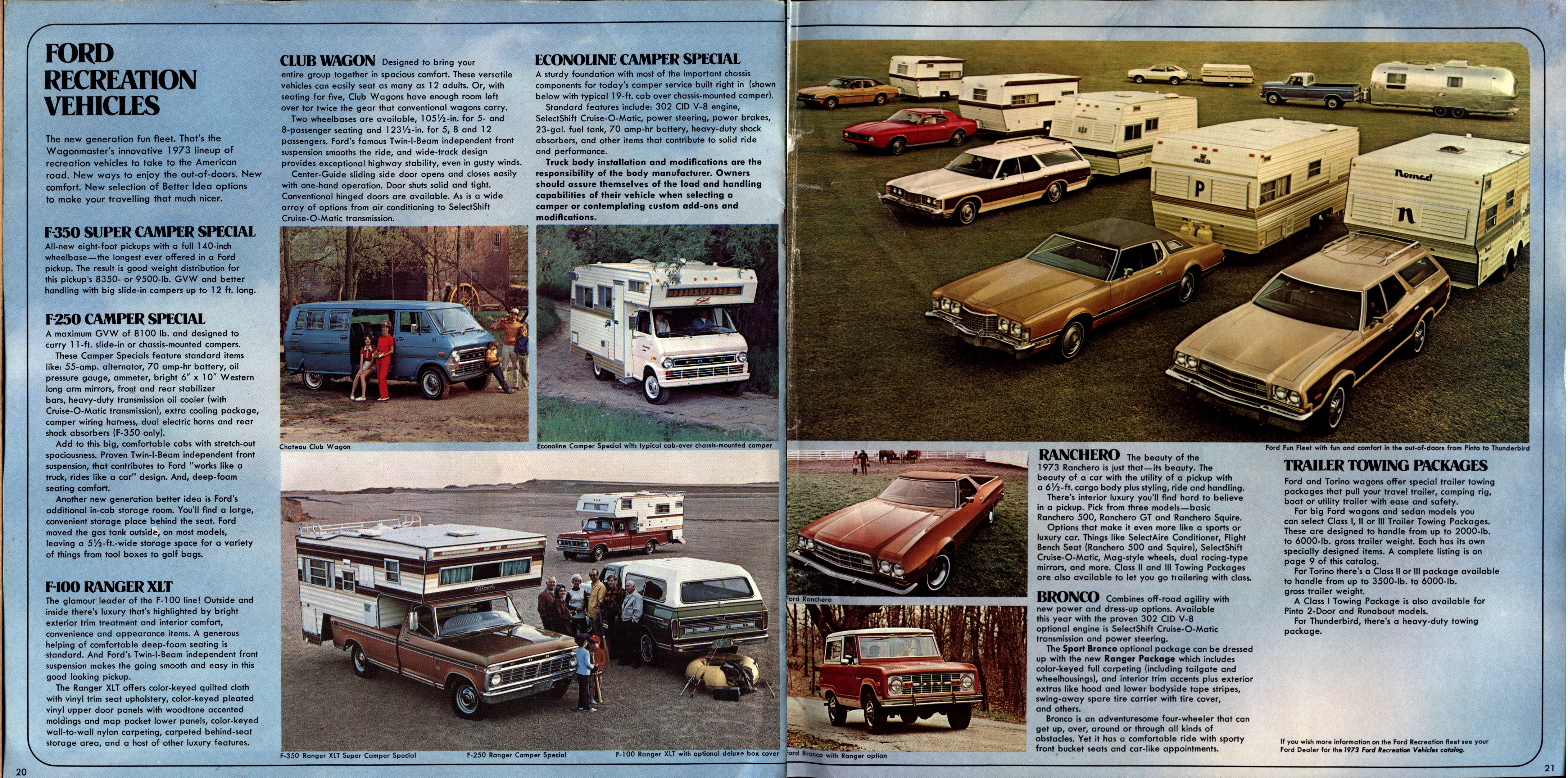 1973 Ford Wagons Brochure 20-21