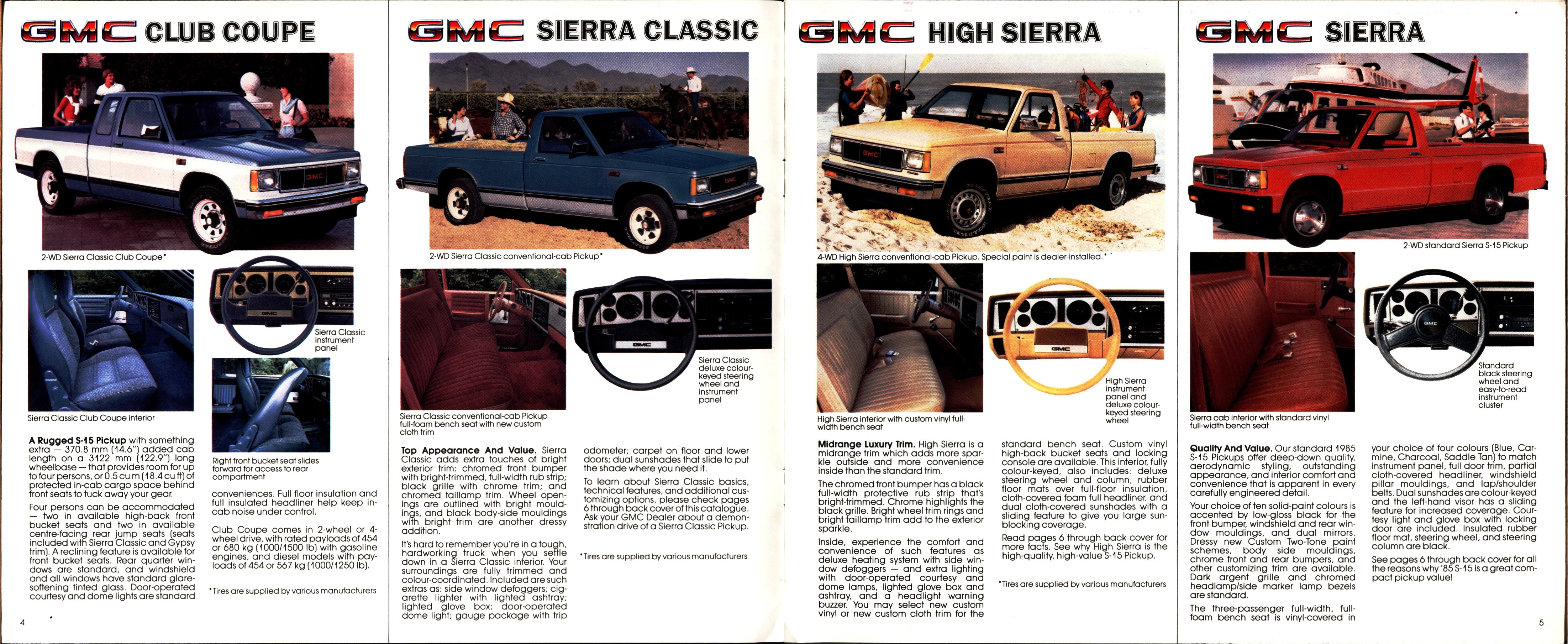 1985 GMC S-15 Pickups Brochure (Cdn) 04-05