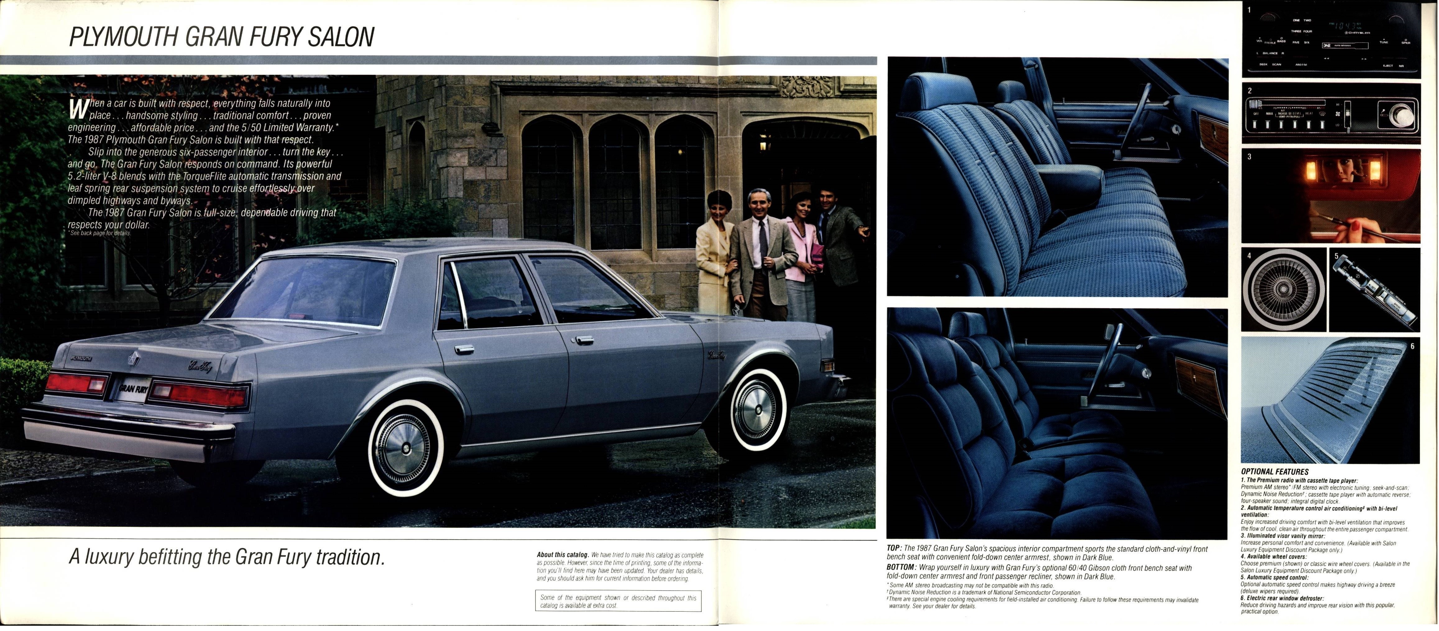 1987 Plymouth Gran Fury Salon Brochure 02-03