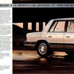 1987 Plymouth Reliant K Brochure 02-04-05
