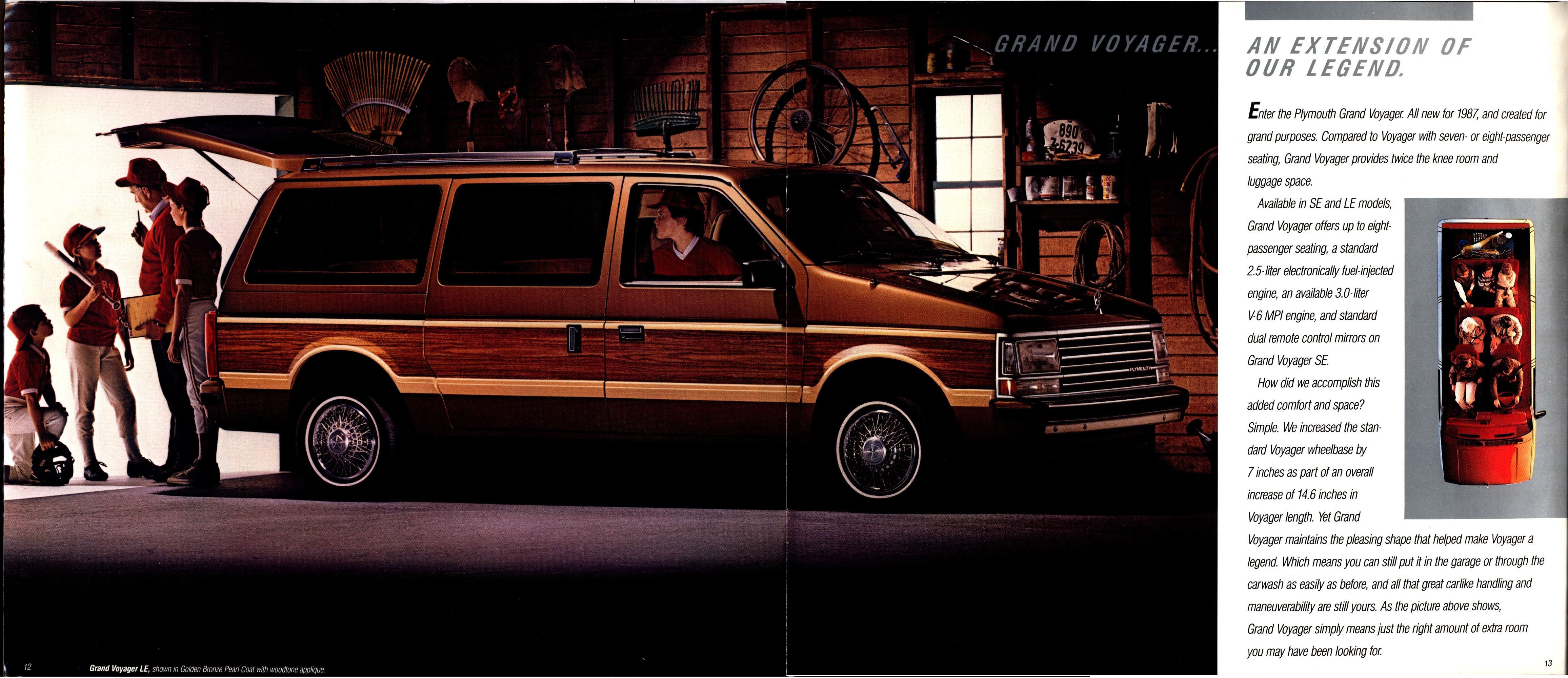 1987 Plymouth Voyager Brochure (Rev) 12-13