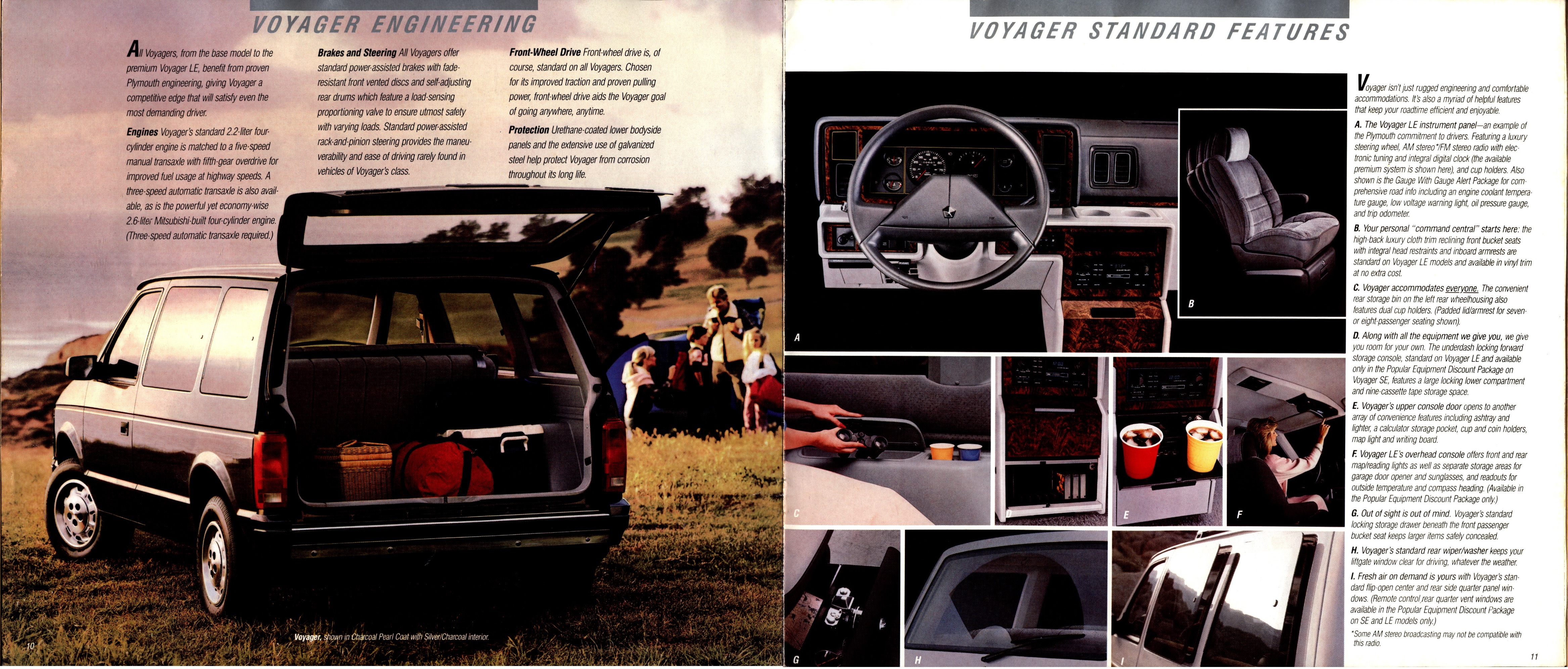 1987 Plymouth Voyager Brochure 10-11