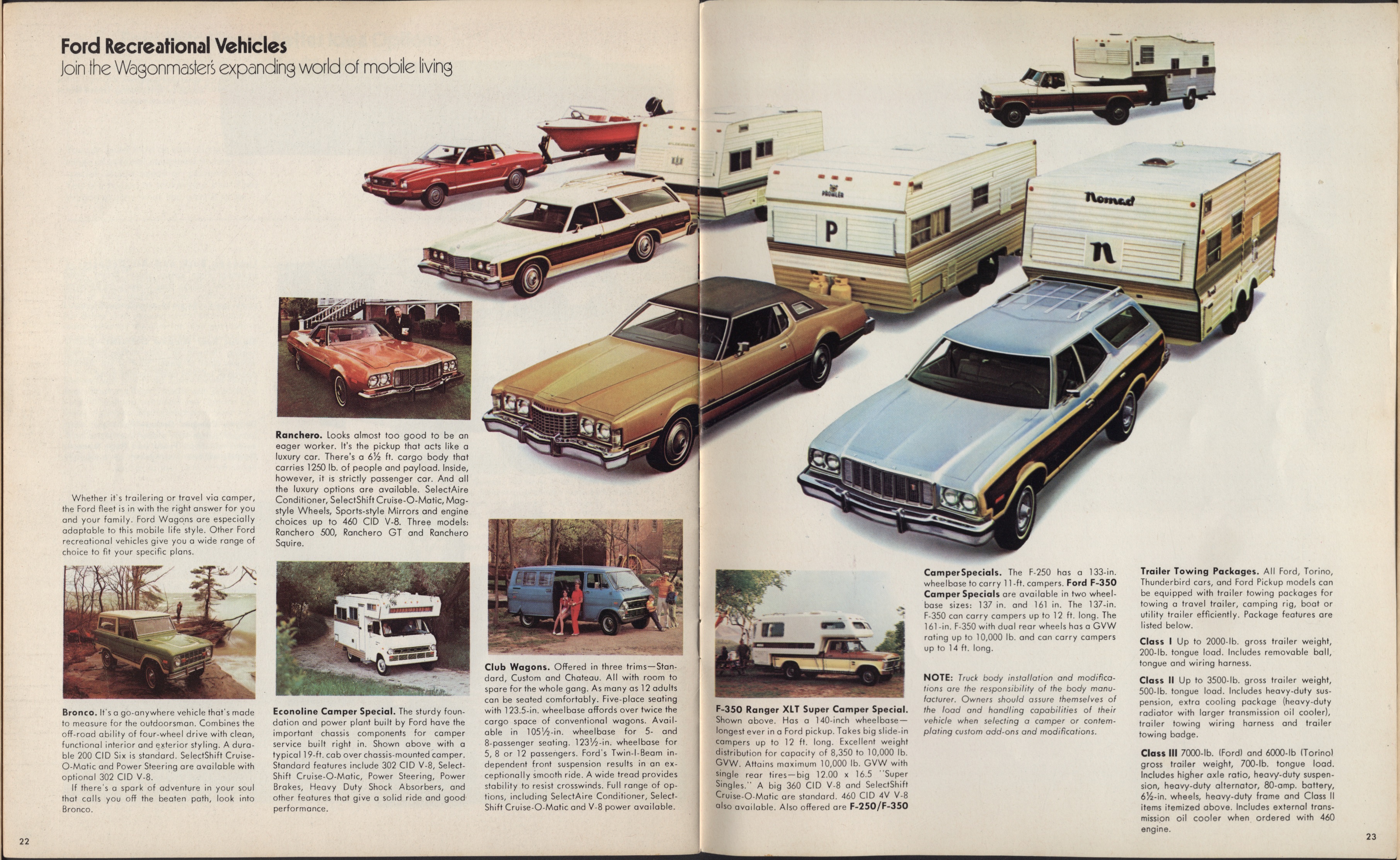 1974 Ford Wagons Brochure (Cdn) 22-23