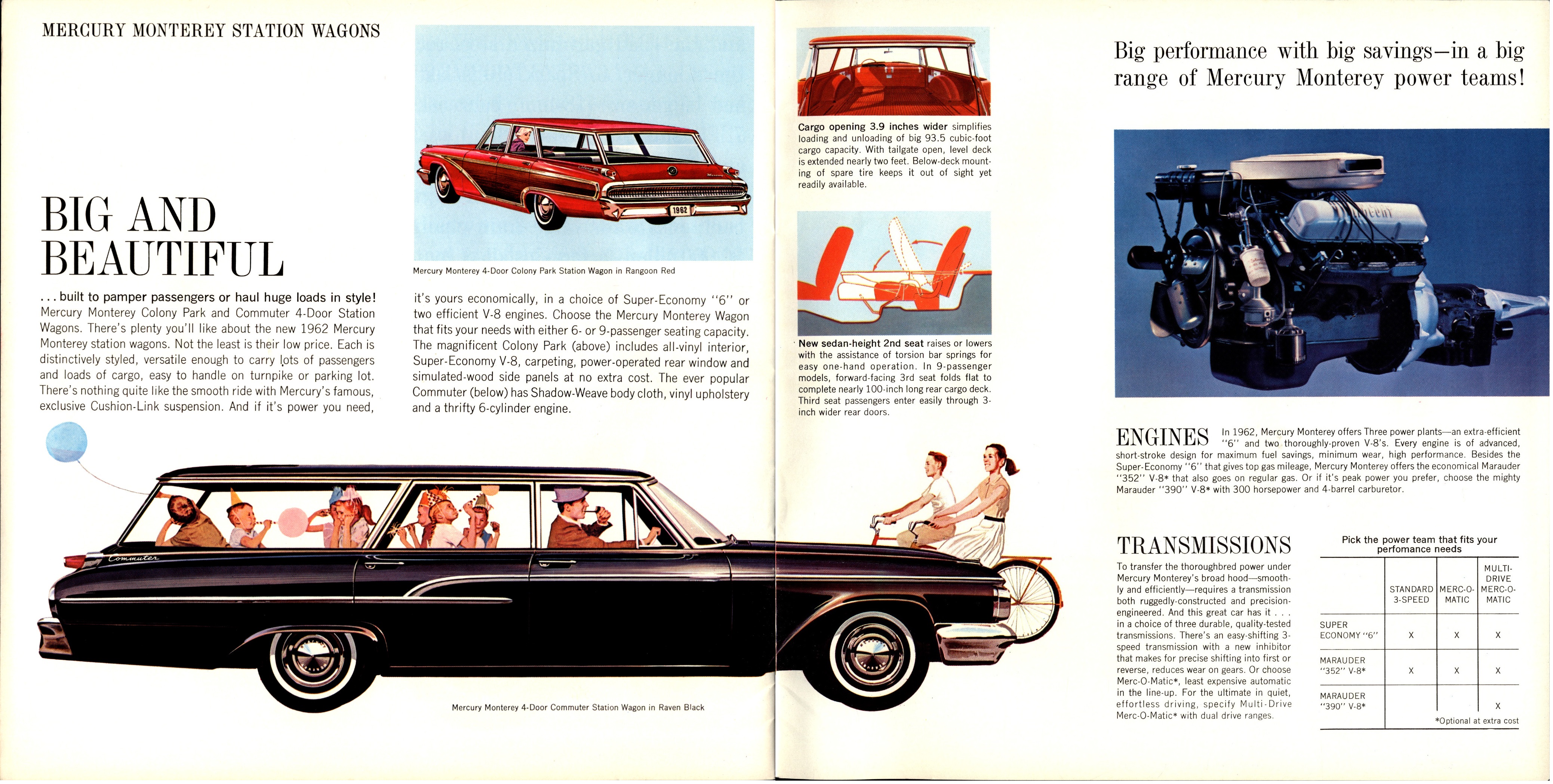 1962 Mercury Monterey Brochure Canada 18-19