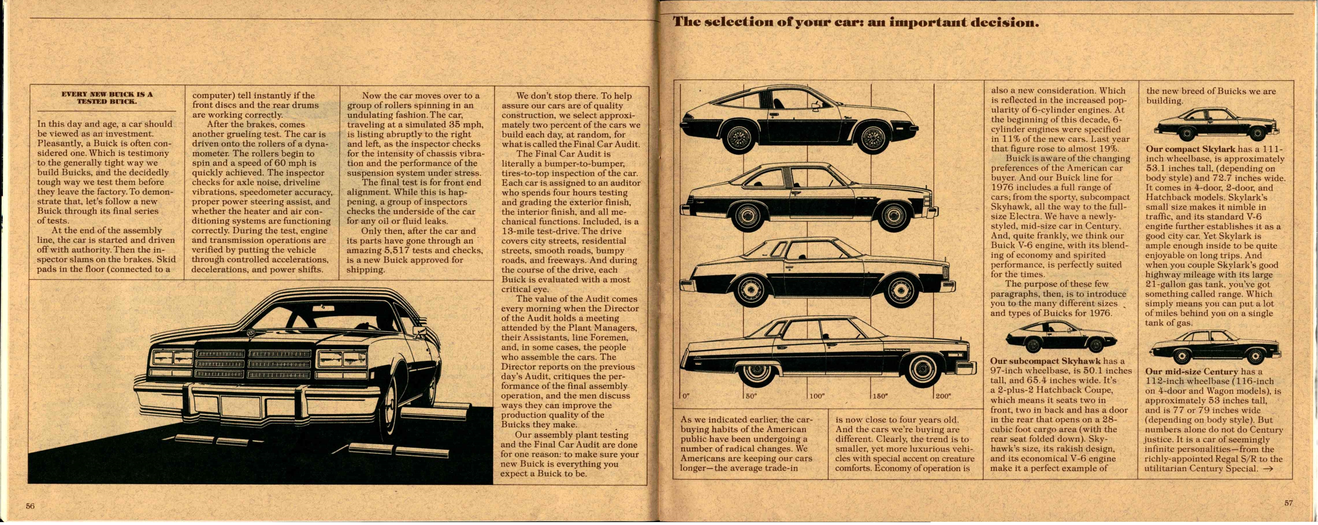 1976 Buick Full Line 56-57