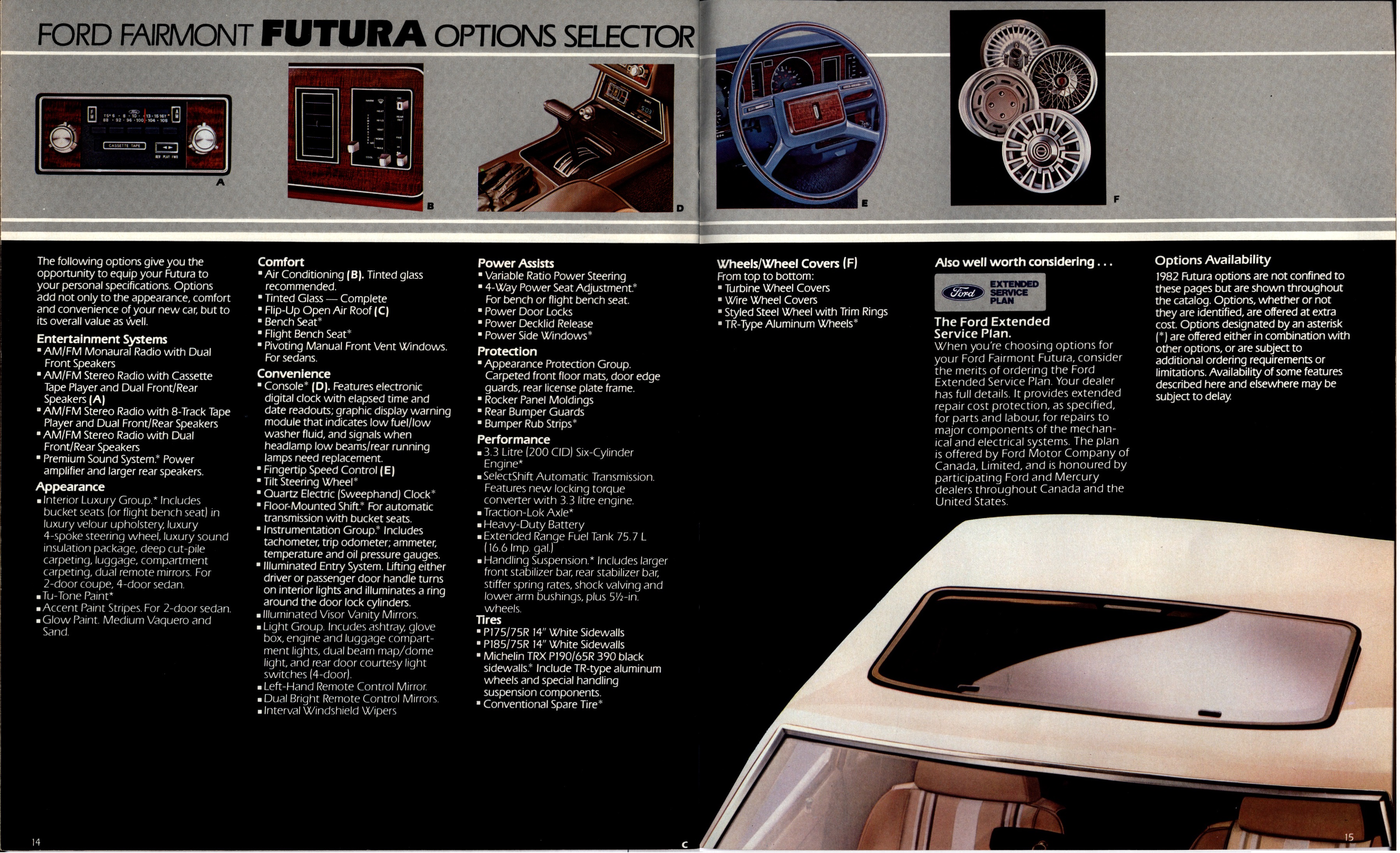 1982 Ford Fairmont Brochure Canada 14-15