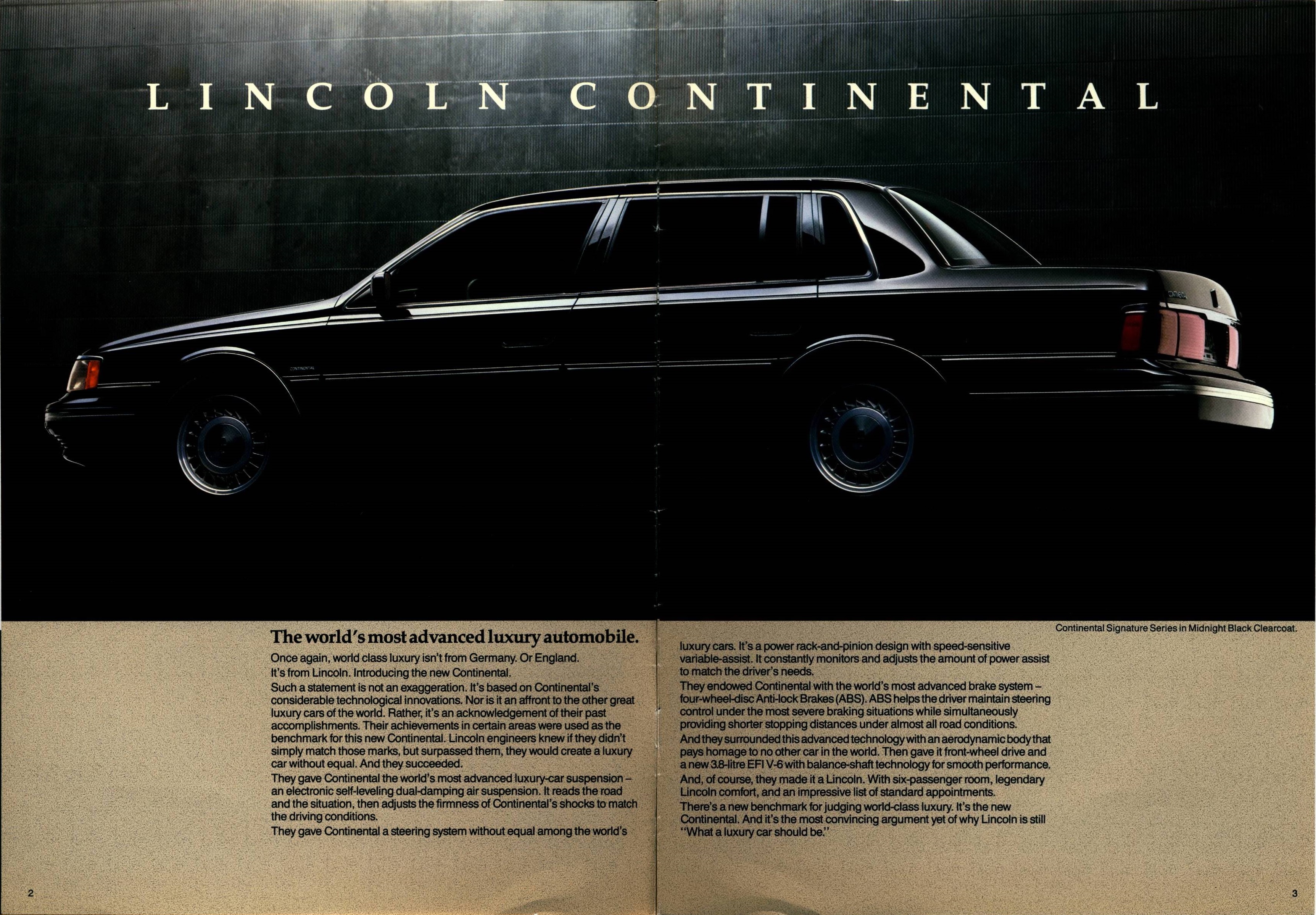 1988 Lincoln Continental Brochure Canada 02-03