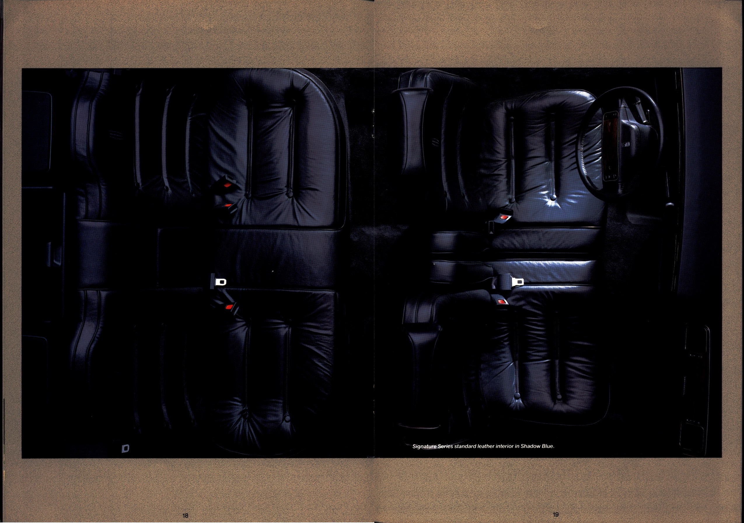 1988 Lincoln Continental Prestige Brochure 18-19
