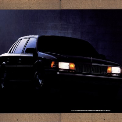 1988 Lincoln Continental Prestige Brochure 08-09