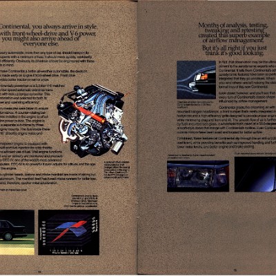 1988 Lincoln Continental Prestige Brochure 14-15