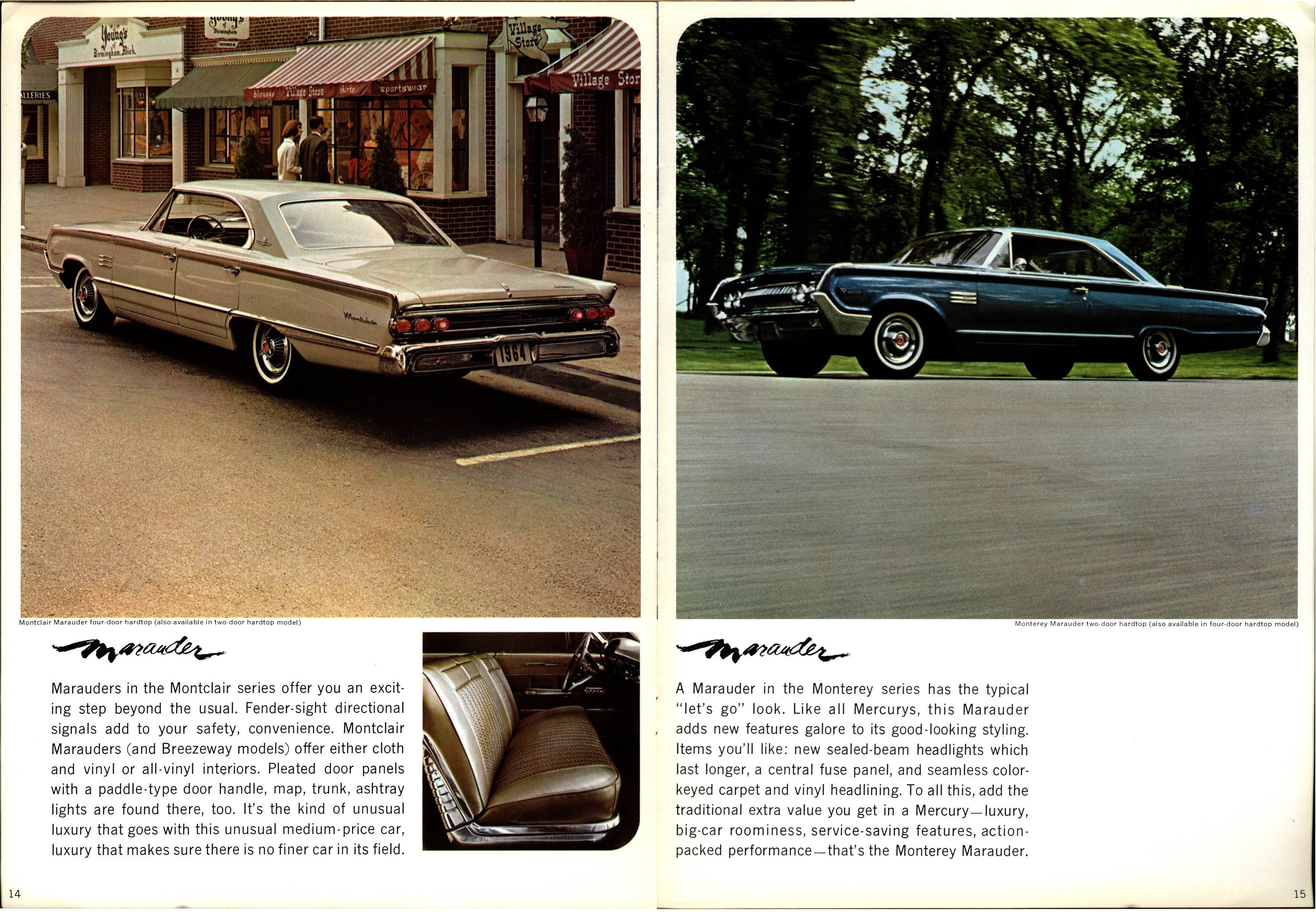 1964 Mercury Full Size Brochure 14-15