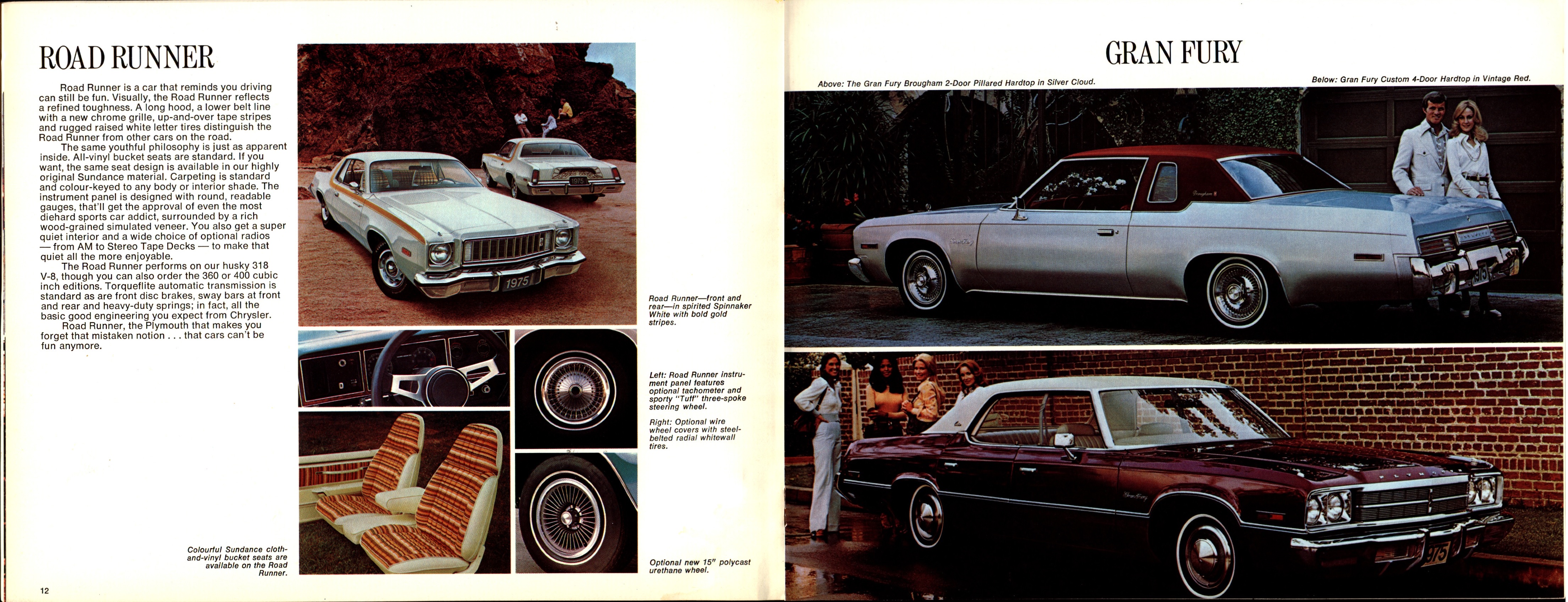 1975 Plymouth Full Line Brochure (Cdn) 12-13