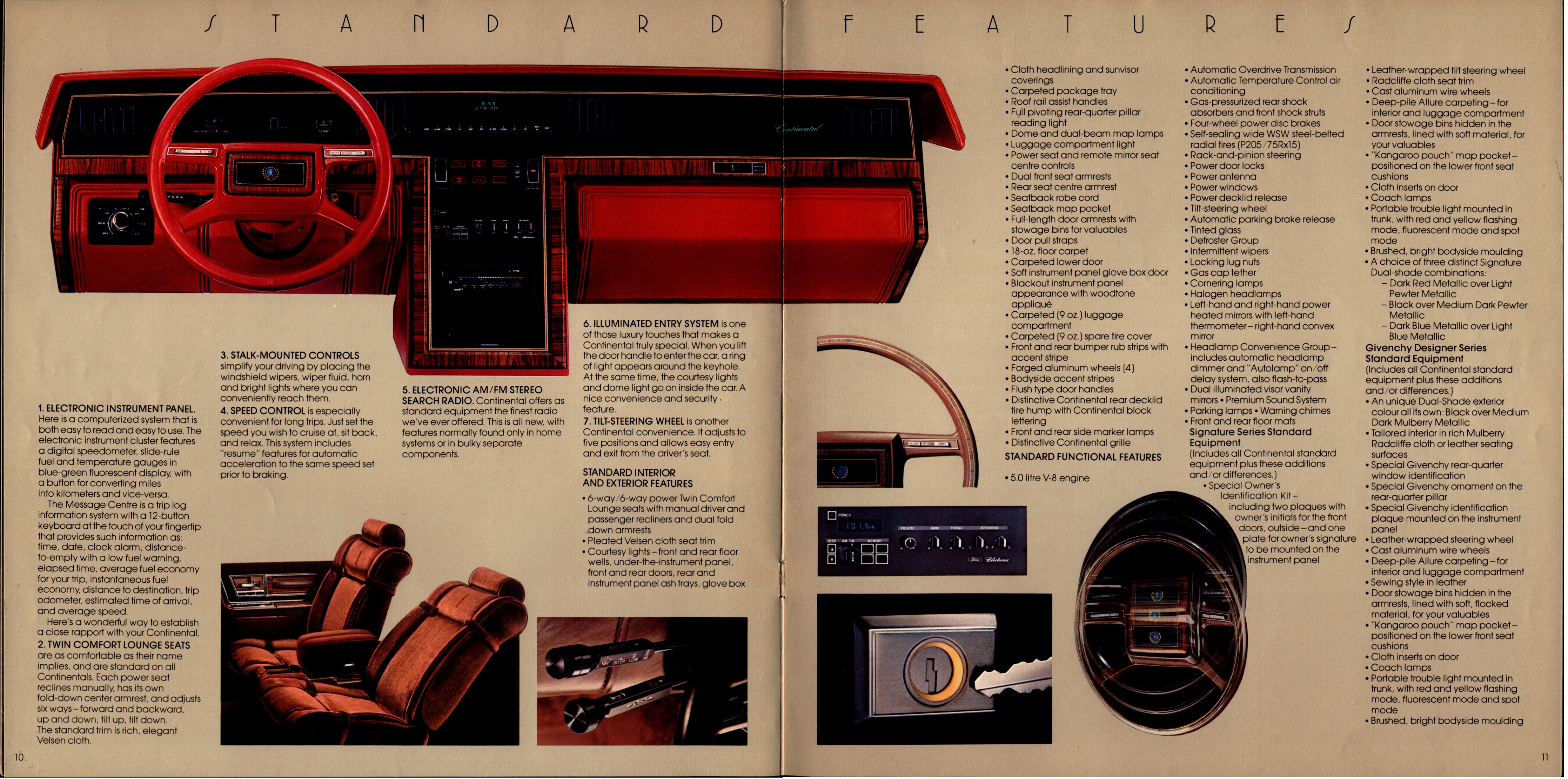 1982 Lincoln Continental Brochure (Cdn) 10-11