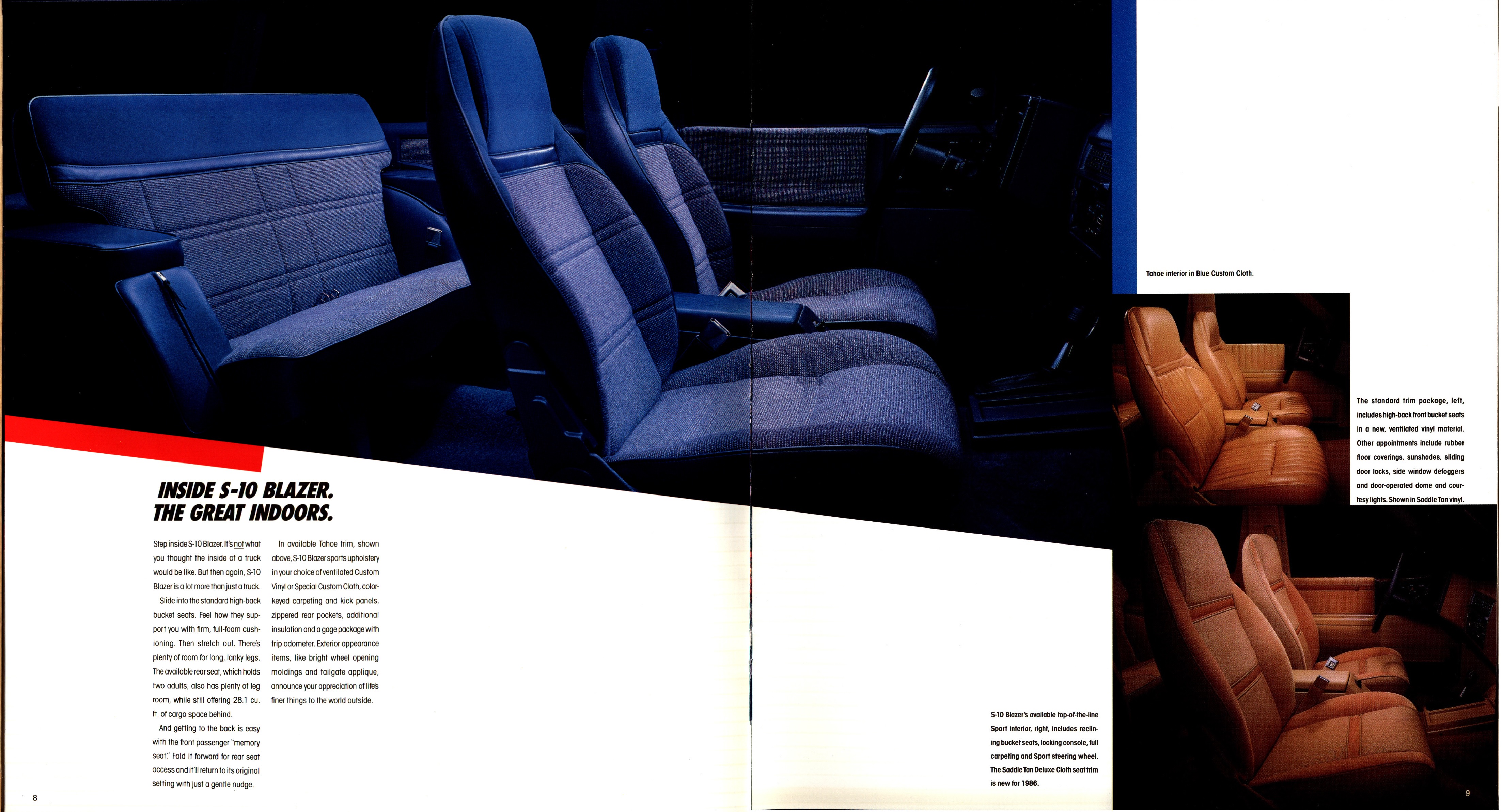 1986 Chevrolet S-10 Blazer Brochure 08-09