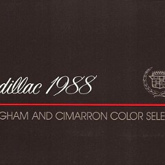 1988 Brougham & Cimarron Colors