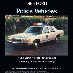 1988 Ford Police Vehicles Brochure 01