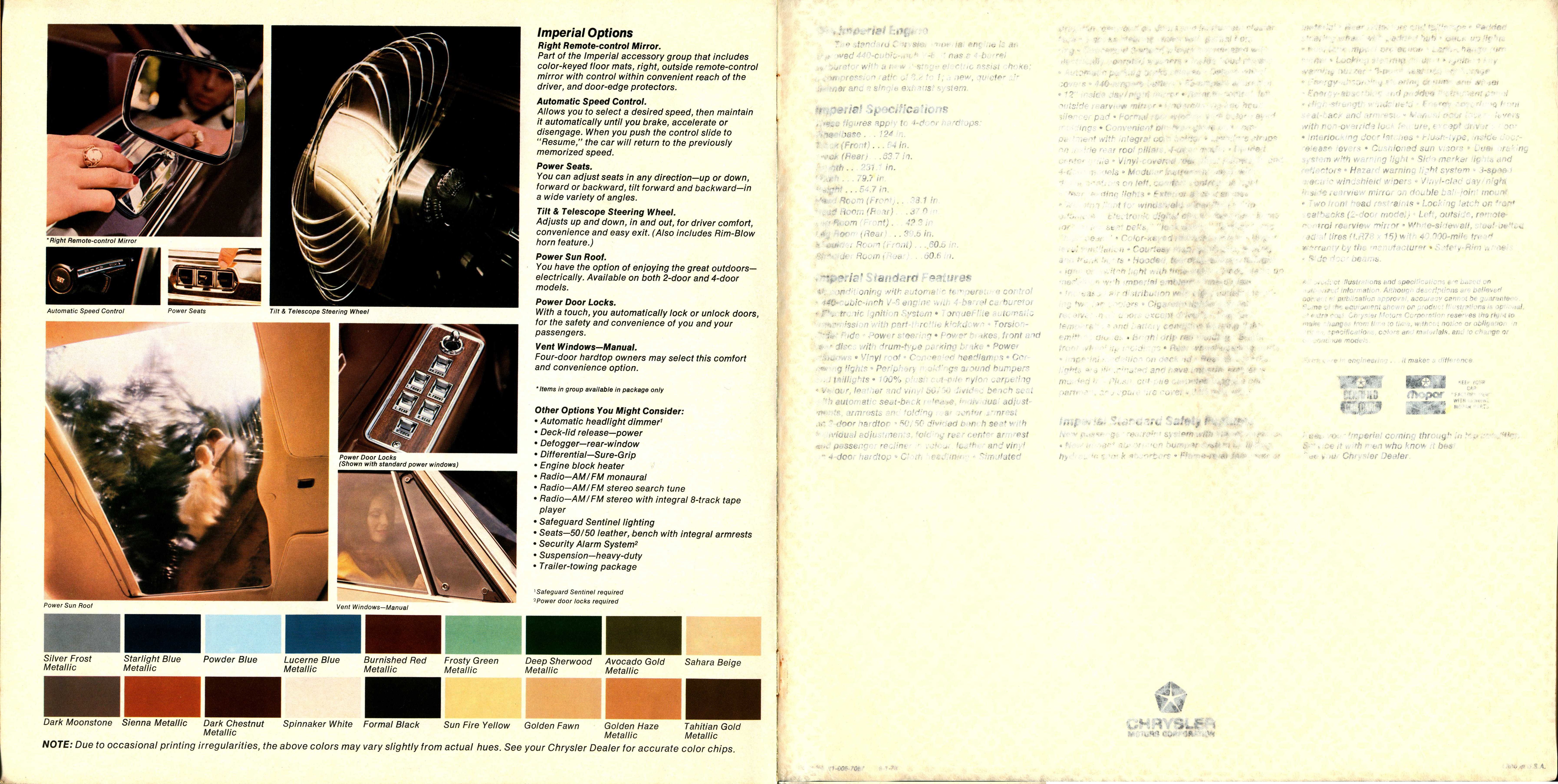 1974 Imperial Brochure 14a-15a