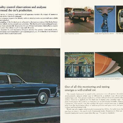1978 Lincoln Continental Brochure 14-15