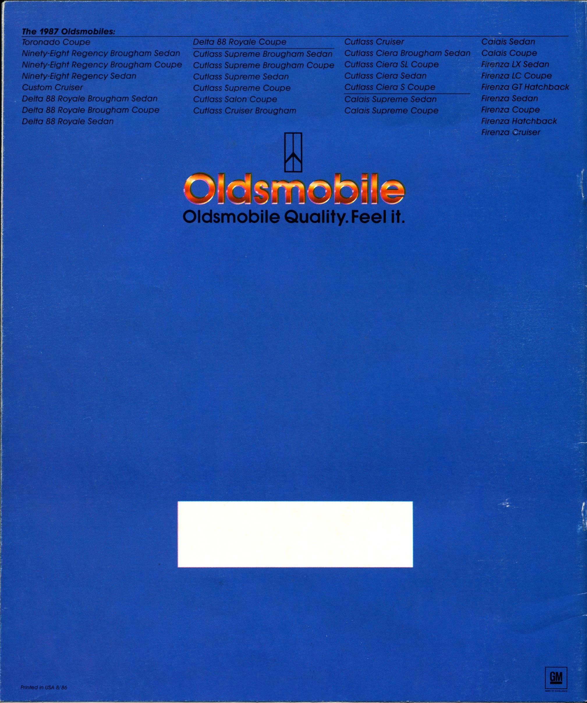 1987 Oldsmobile Full Size Brochure 44