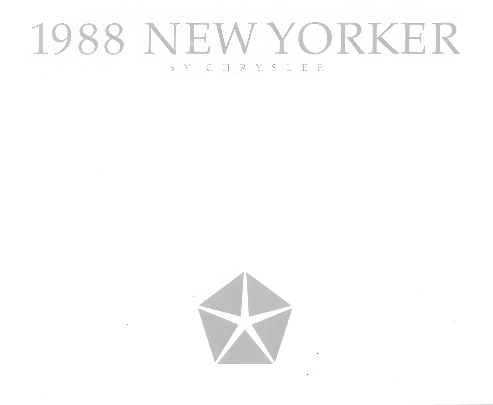 1988 Chrysler New Yorker Brochure 01