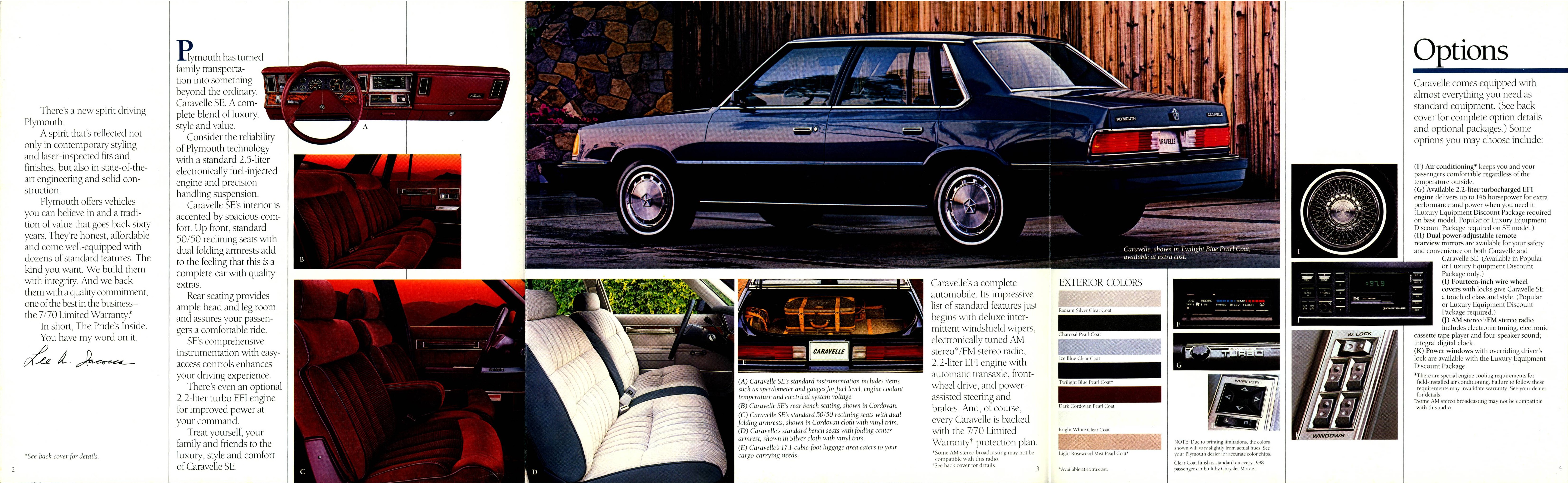 1988 Plymouth Caravelle Foldout 02-03-04