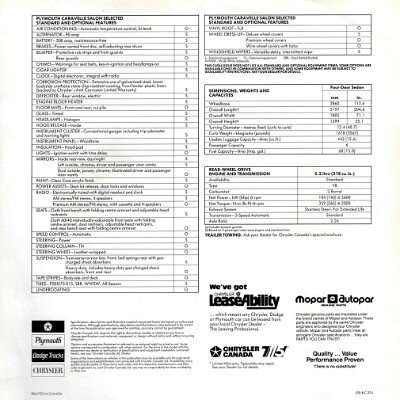 1988 Plymouth Caravelle Salon Brochure (Cdn) 04