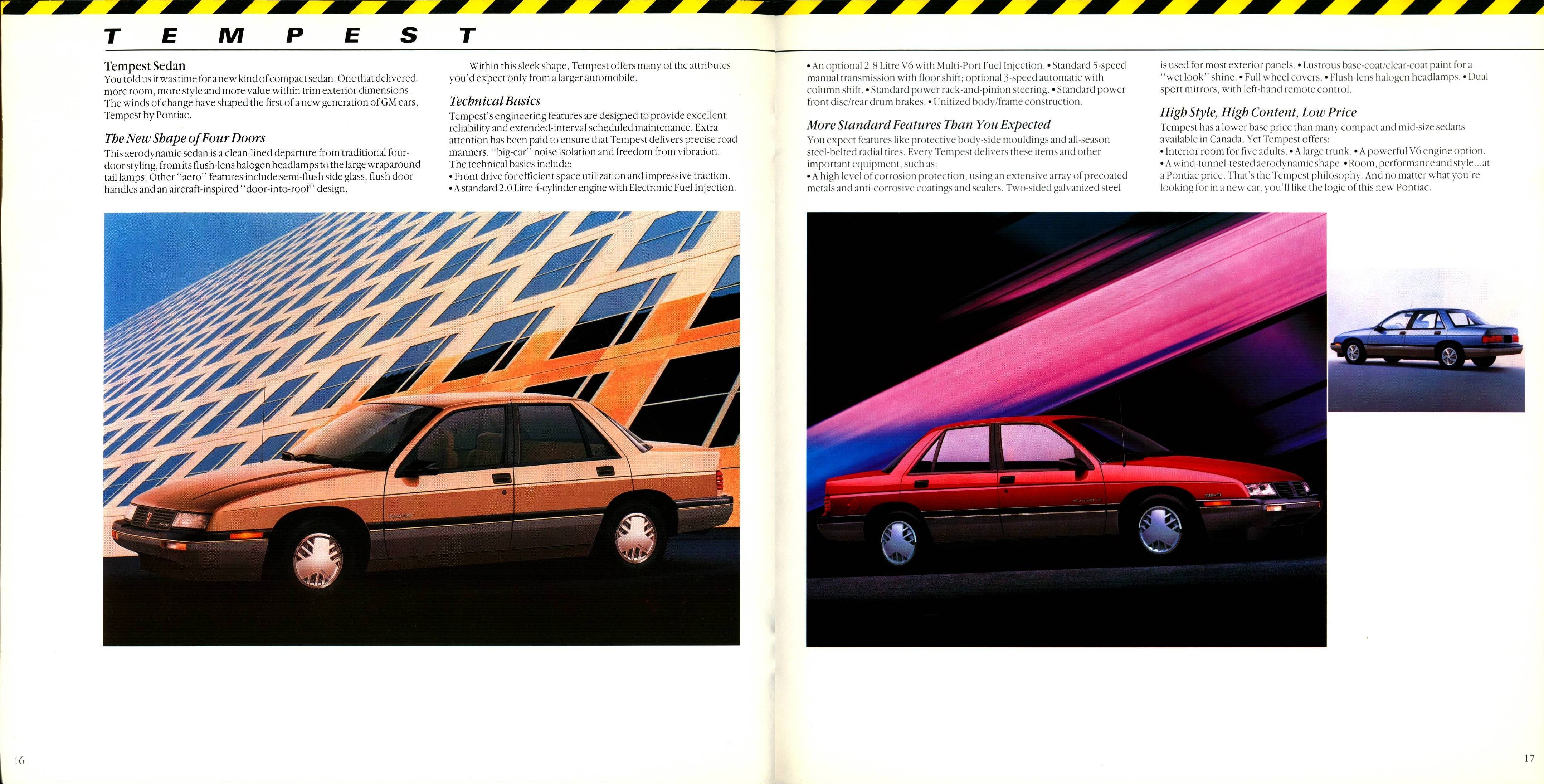 1988 Pontiac Compacts Brochure (Cdn) 16-17