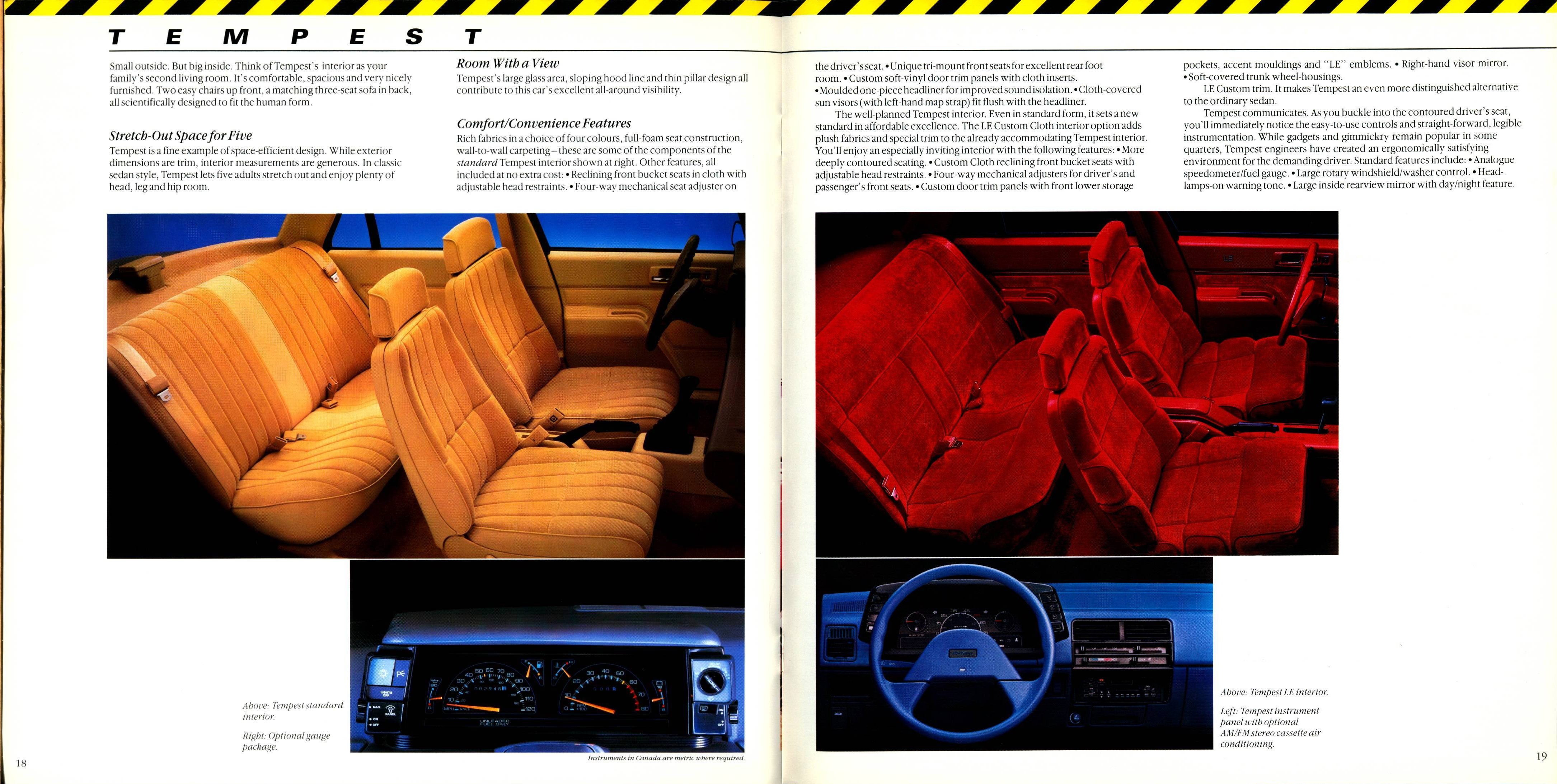1988 Pontiac Compacts Brochure (Cdn) 18-19