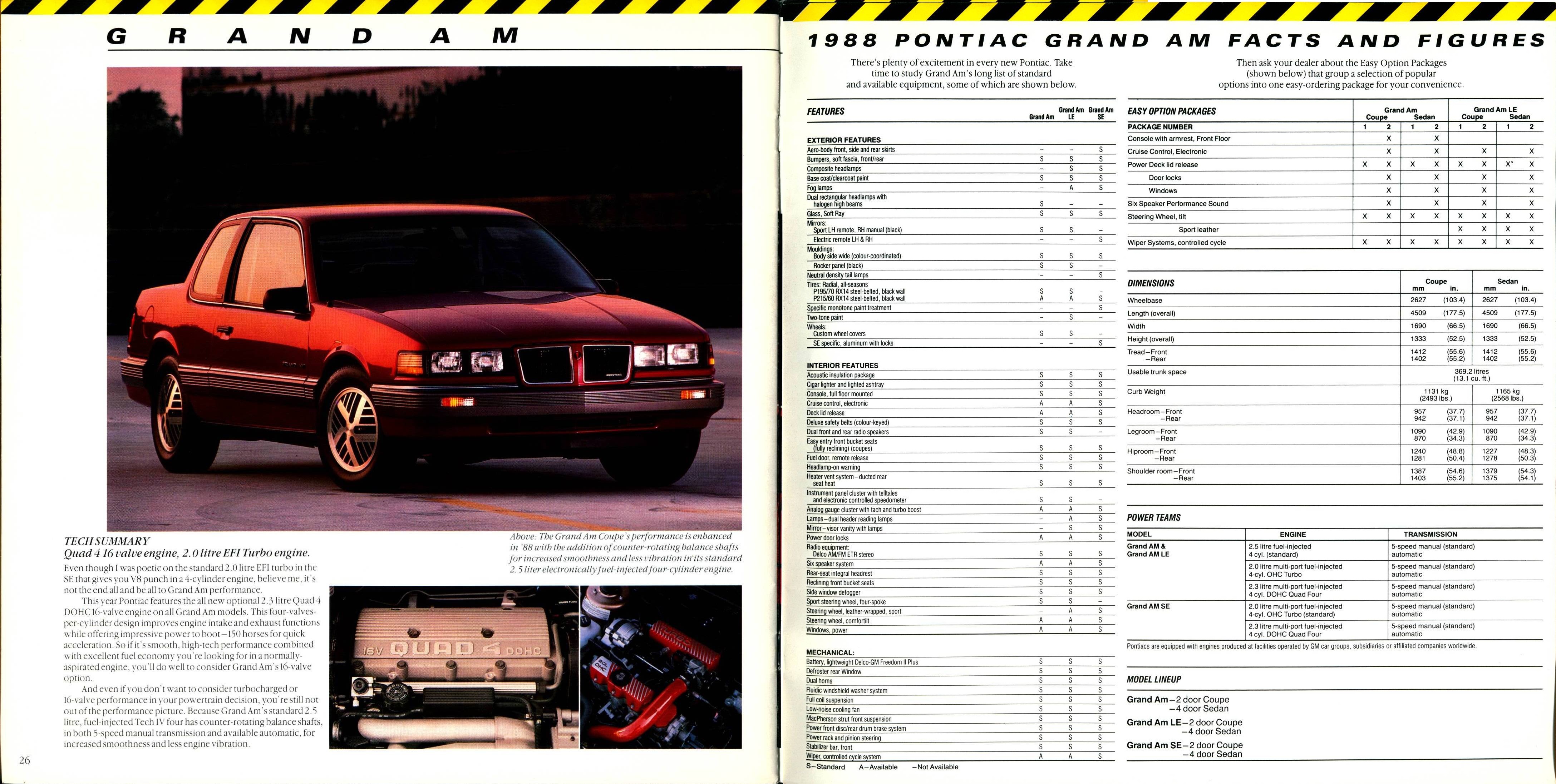1988 Pontiac Compacts Brochure (Cdn) 26-27