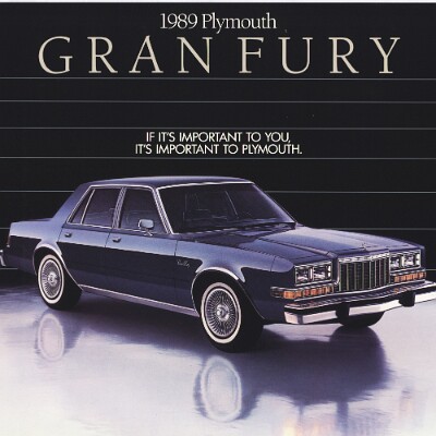 1989 Plymouth Gran Fury Data Sheet