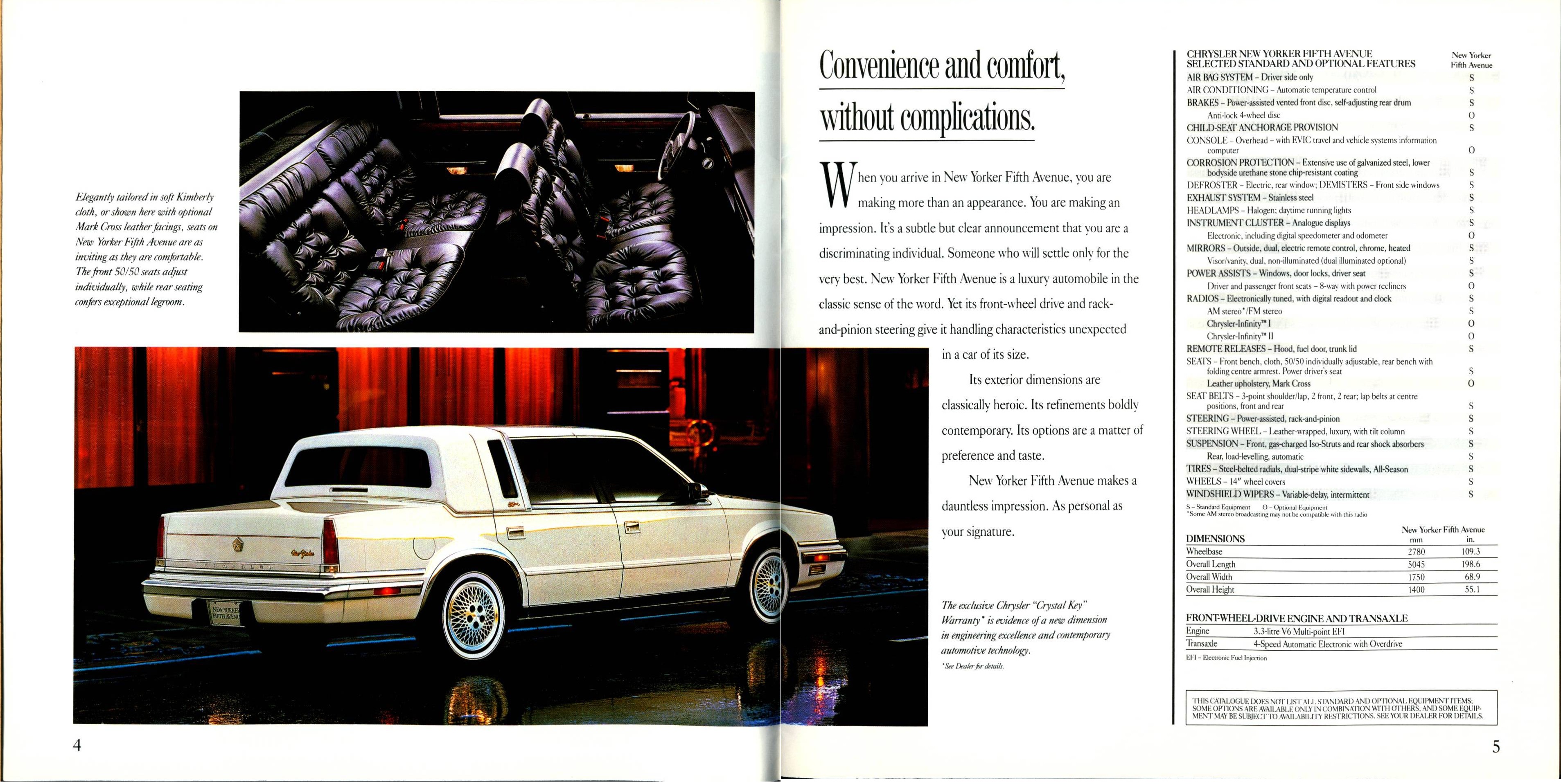 1990 Chrysler Full Line Brochure (Cdn) 04-05