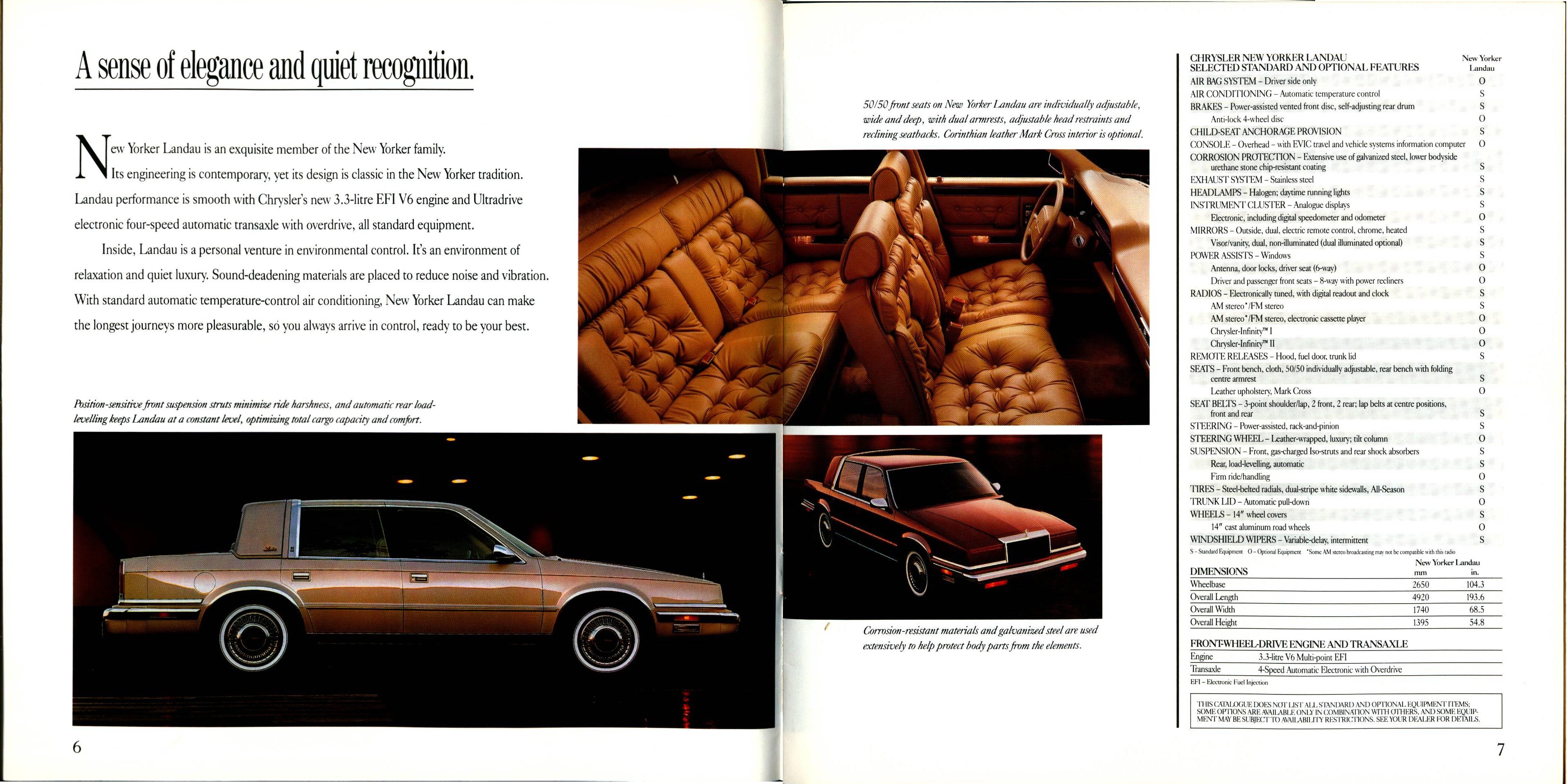 1990 Chrysler Full Line Brochure (Cdn) 06-07