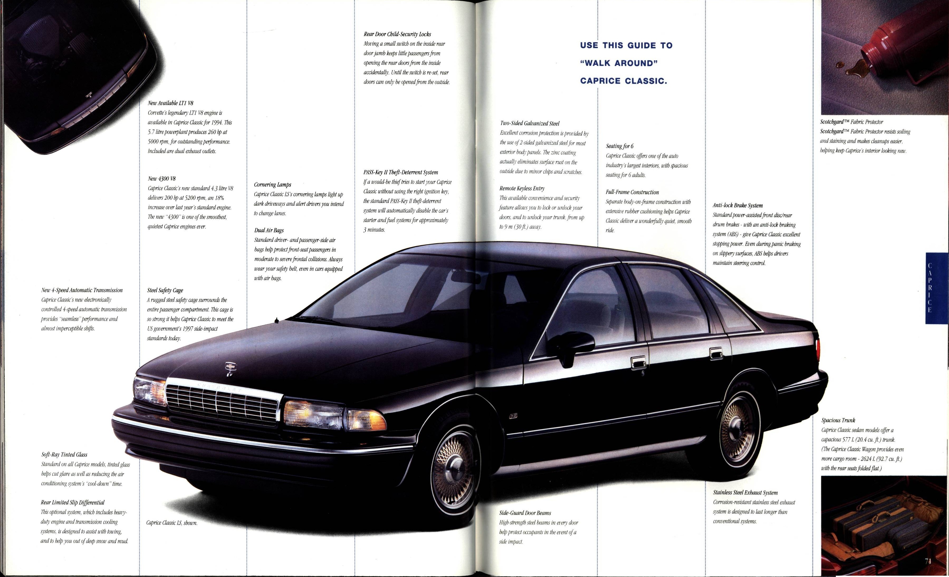 1994 Chevrolet Cars Full Line Brochure (Cdn) 70-71