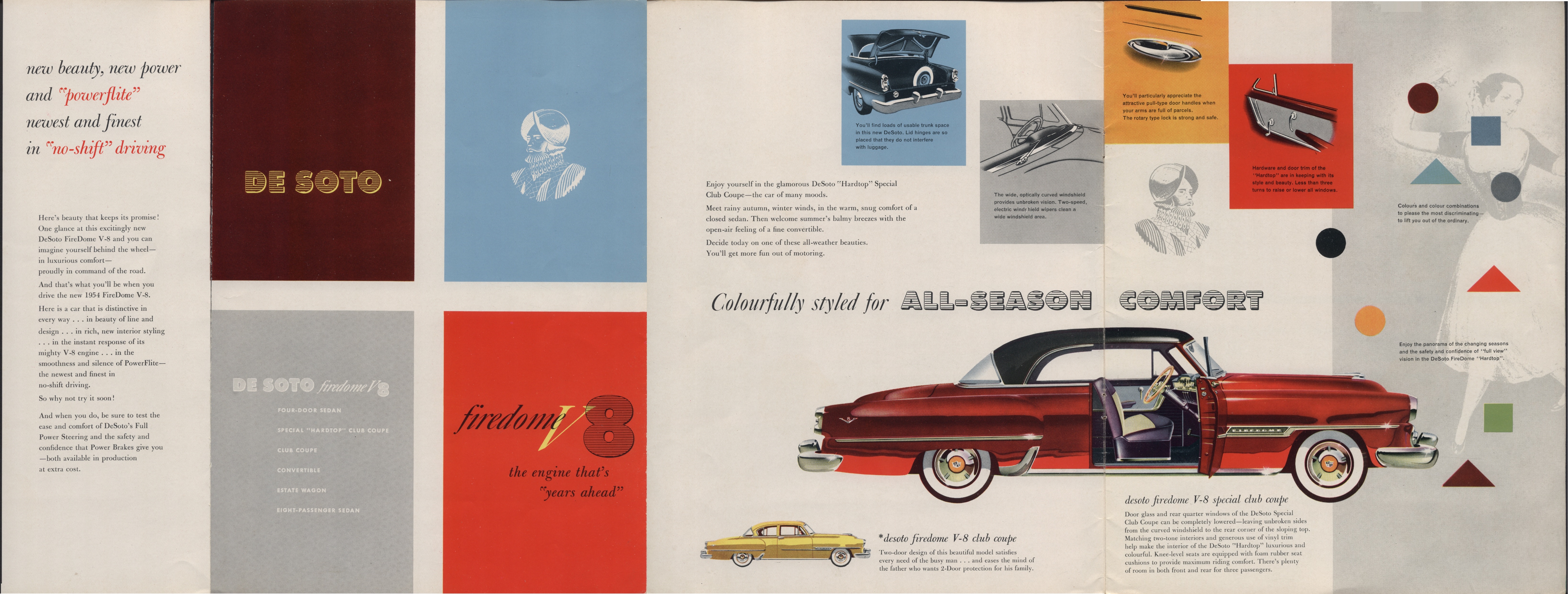 1954 De Soto Brochure (Cdn) 06-07-08-09