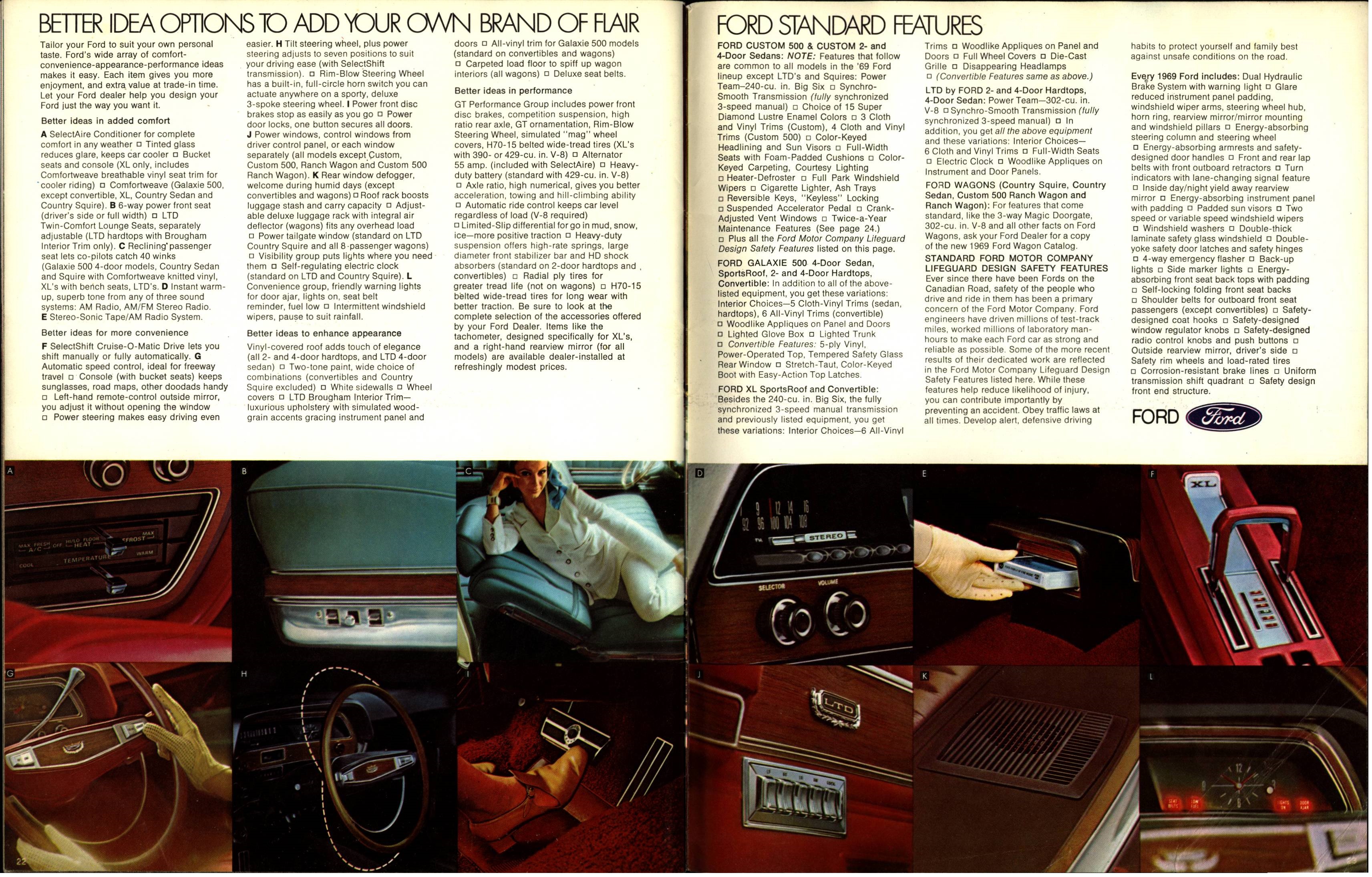 1969 Ford Full Size Brochure (Cdn) 22-23