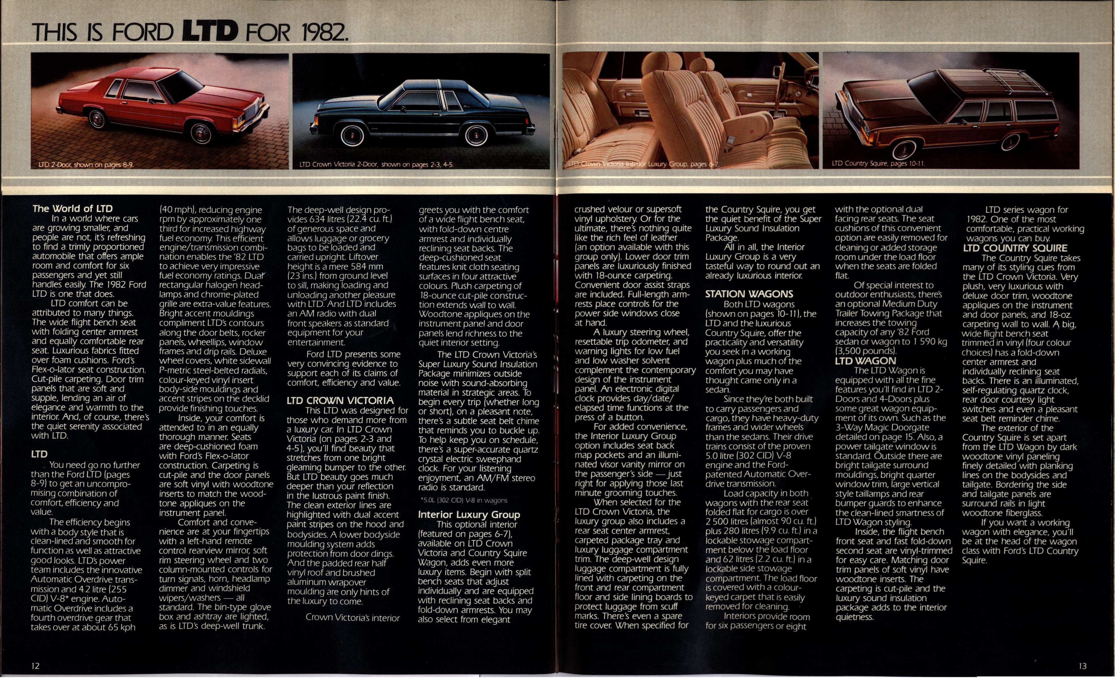 1982 Ford LTD Brochure (Cdn) 12-13