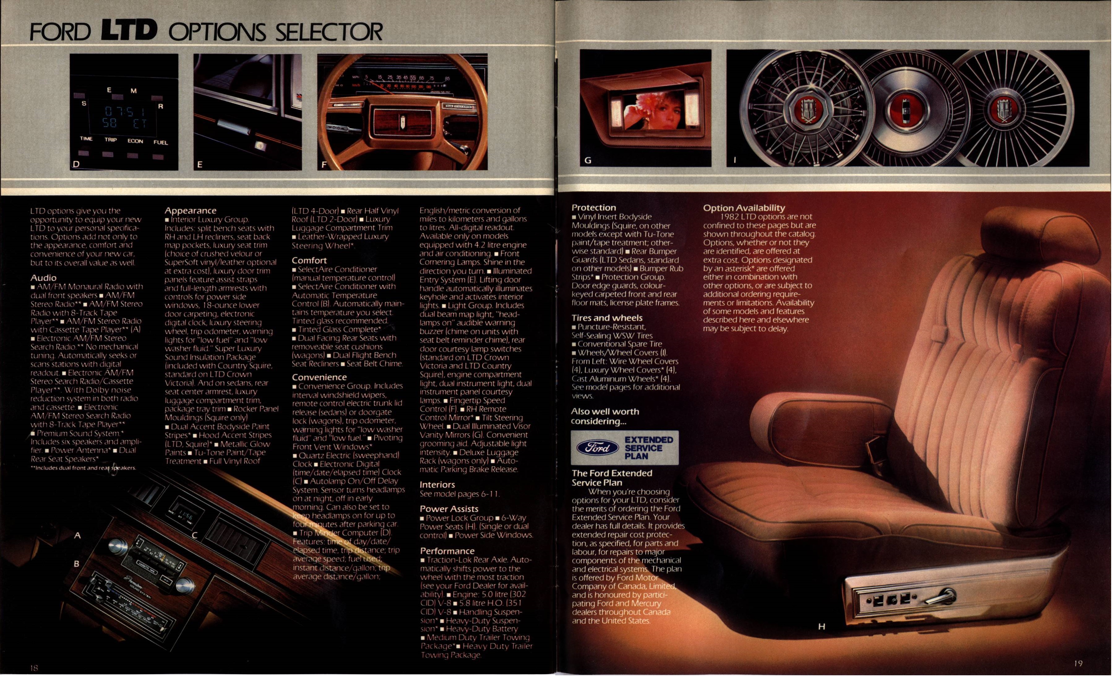 1982 Ford LTD Brochure (Cdn) 18-19