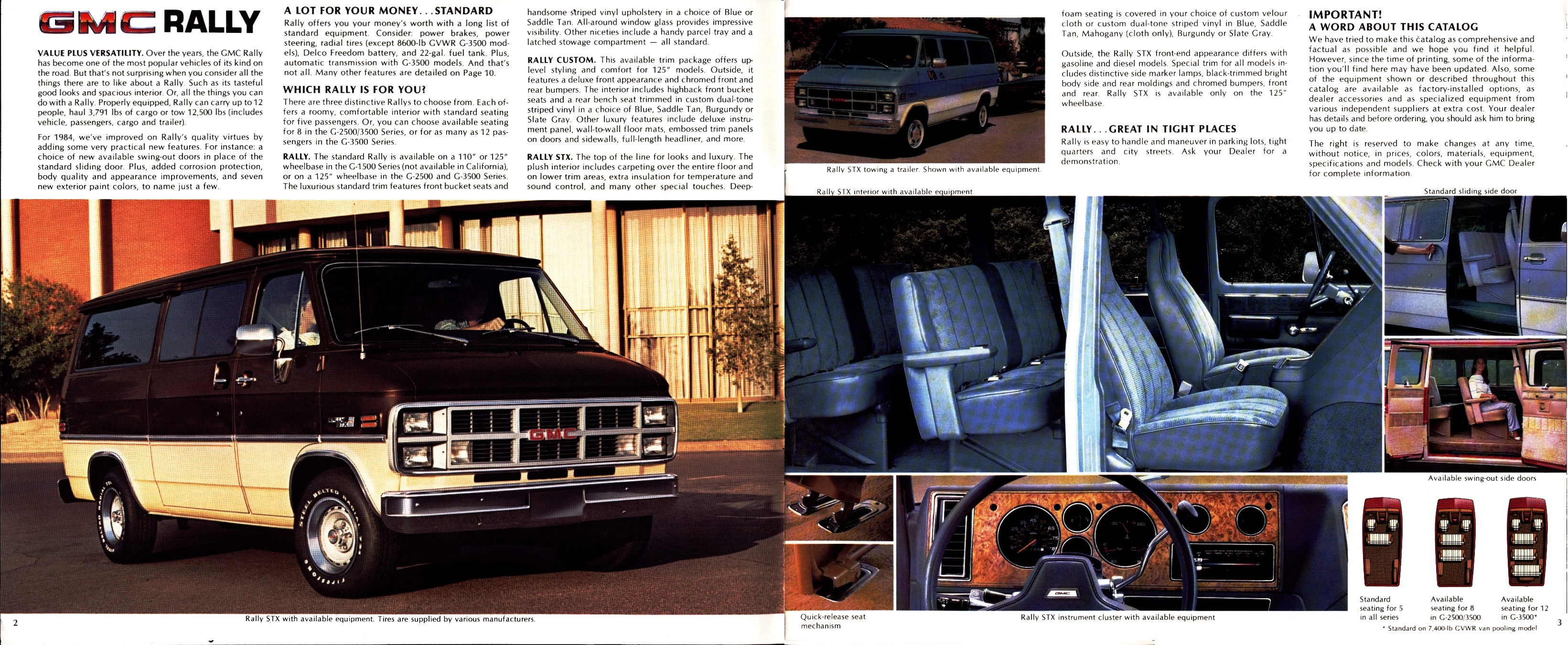 1984 GMC Rally-Vandura Brochure 02-03