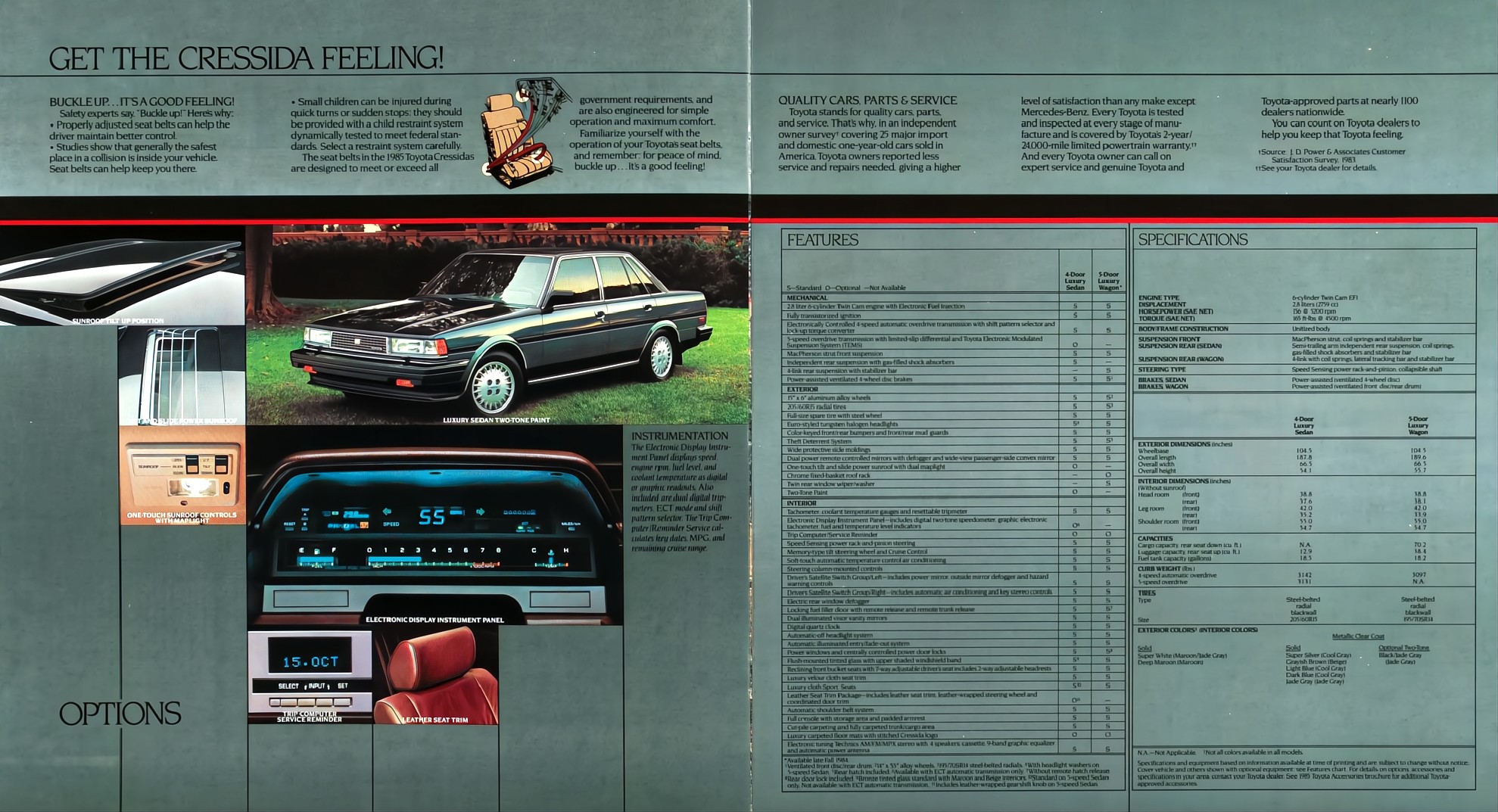 1985 Toyota Cressida Brochure 10-11