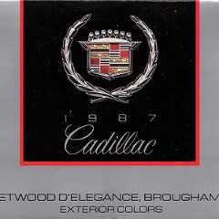 1987 De Ville, Fleetwood, Brougham & Cimarron Colors 1987 De Ville, Fleetwood, Brougham & Cimarron Colors