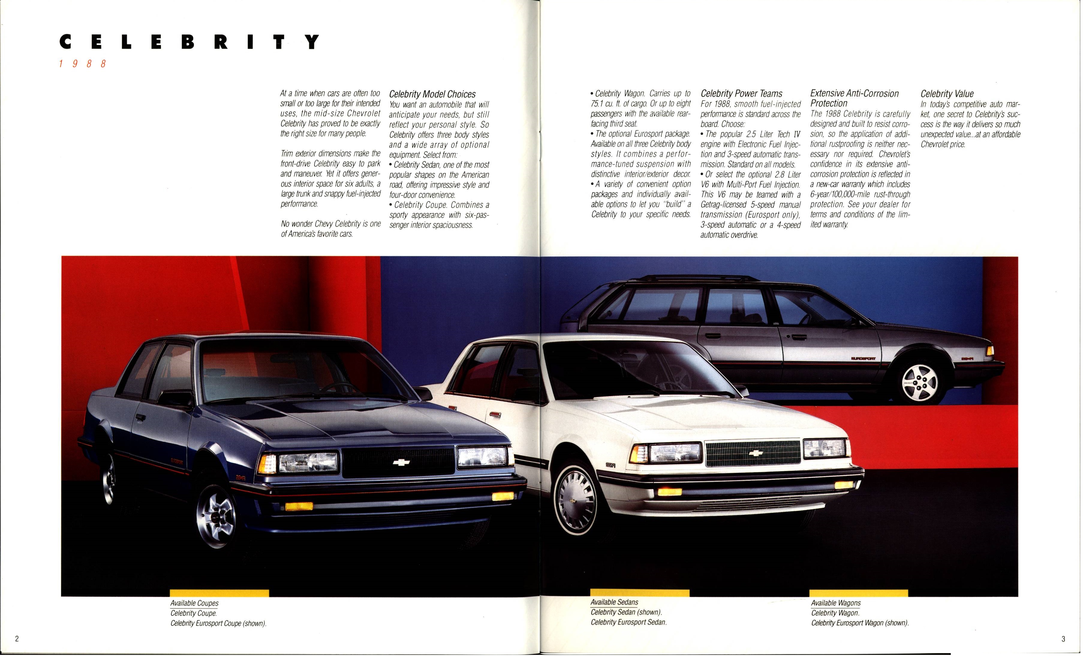 1988 Chevrolet Celebrity Brochure 02-03