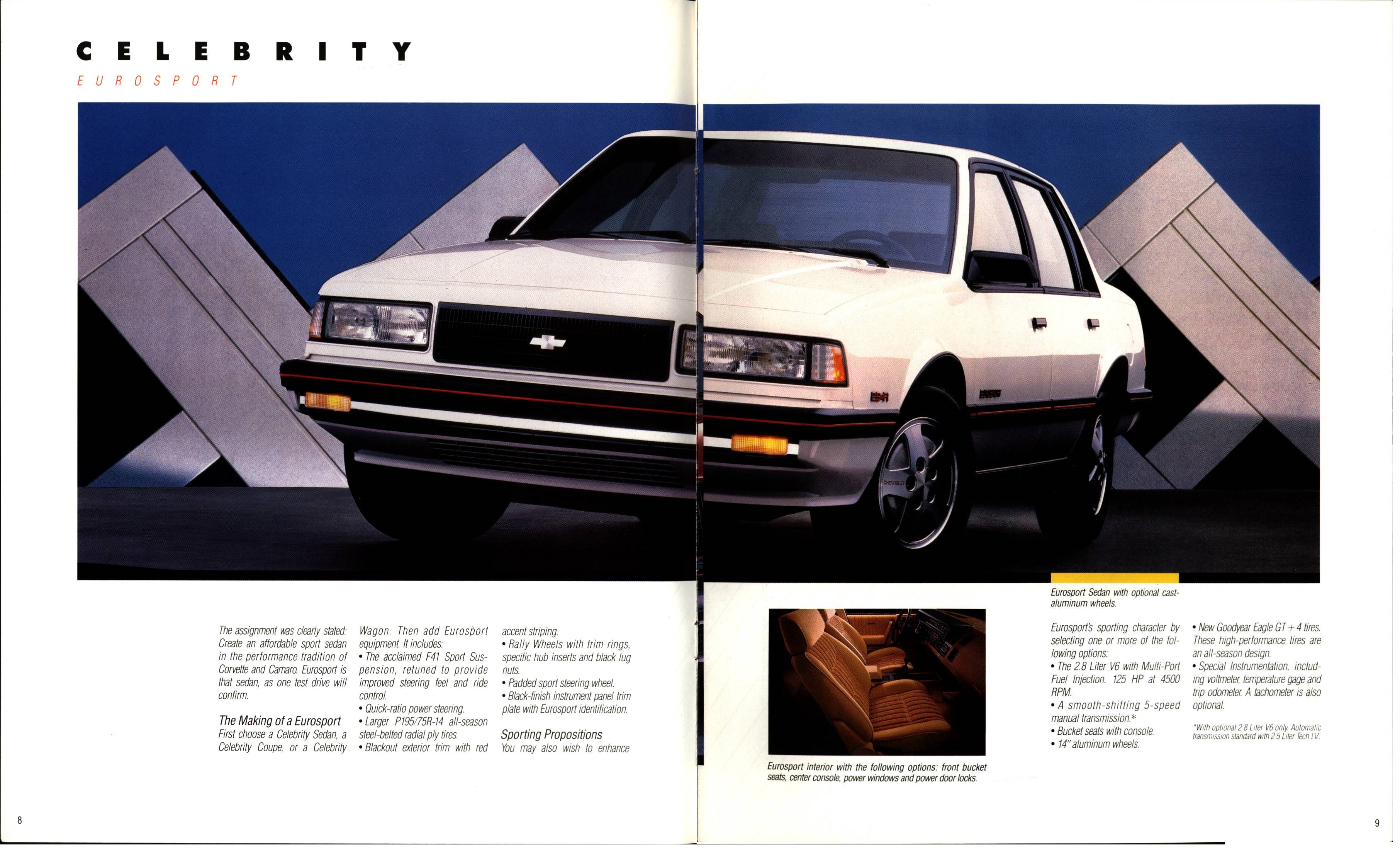 1988 Chevrolet Celebrity Brochure 08-09