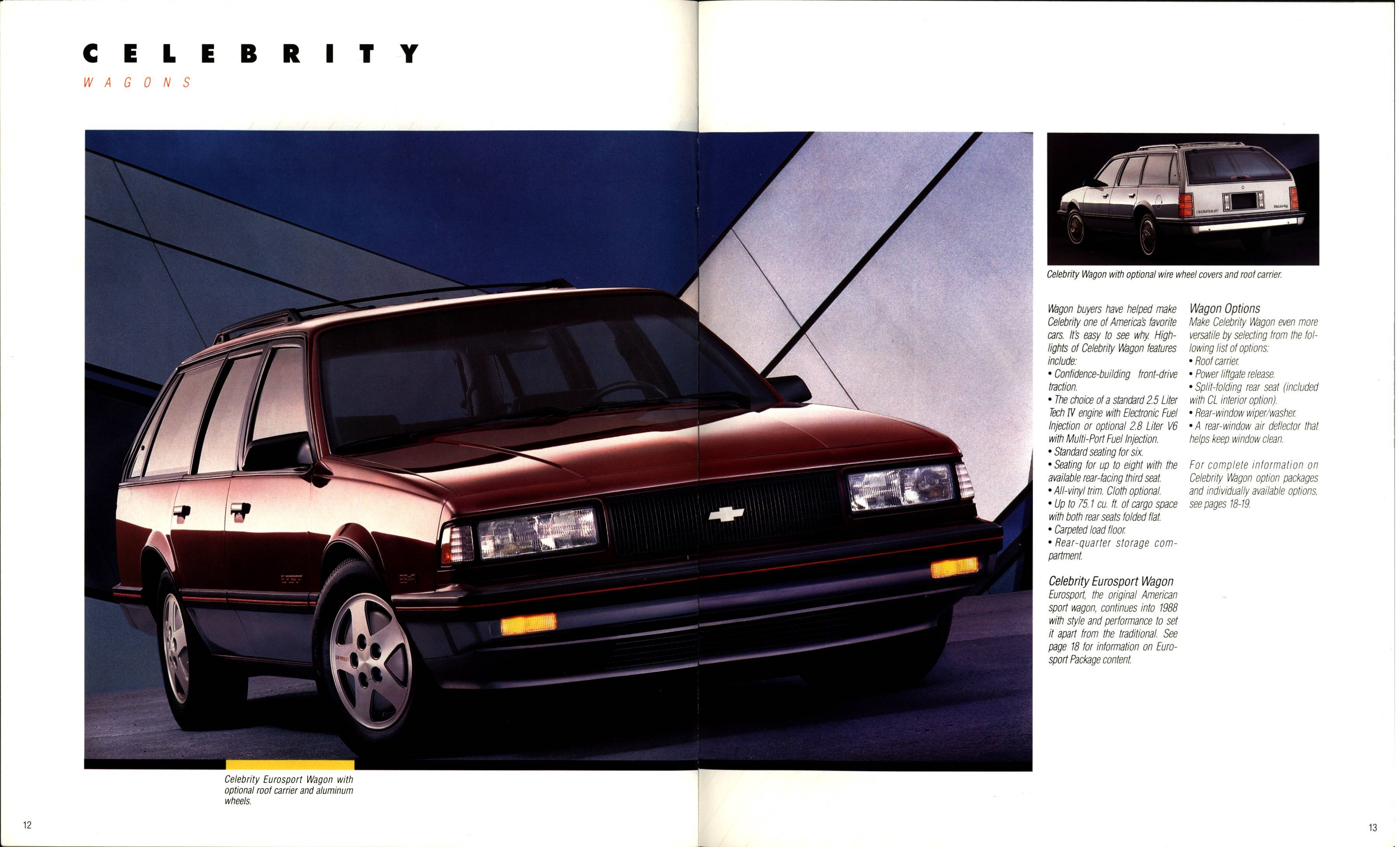 1988 Chevrolet Celebrity Brochure 12-13