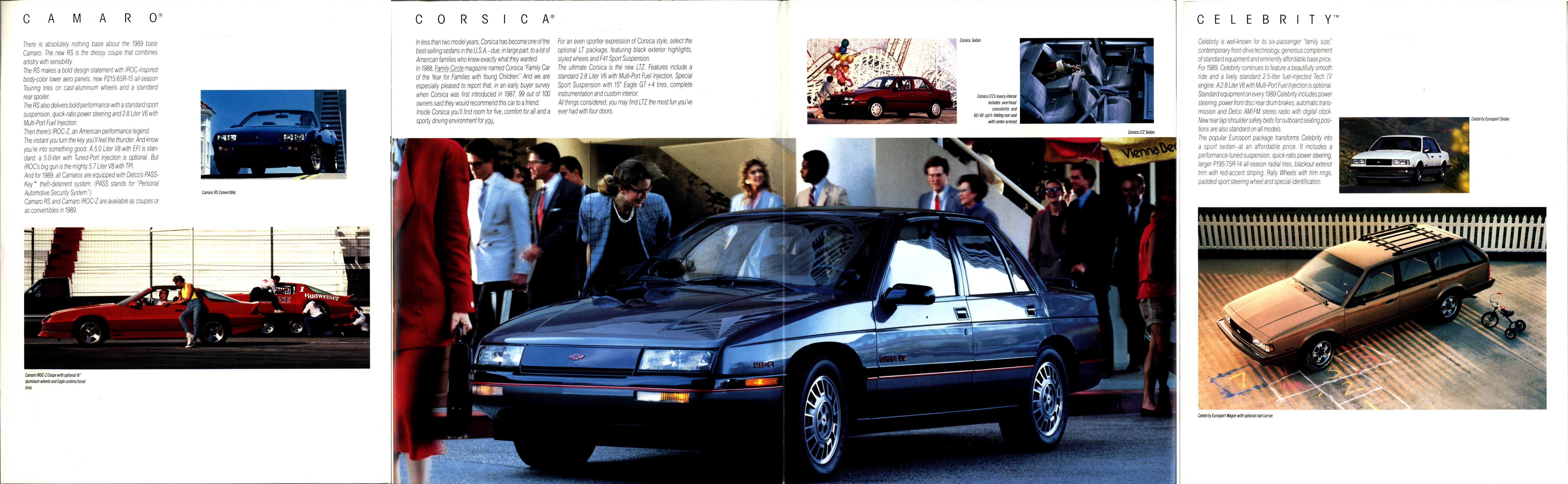 1989 Chevrolet Cars Foldout 04-05-06-07