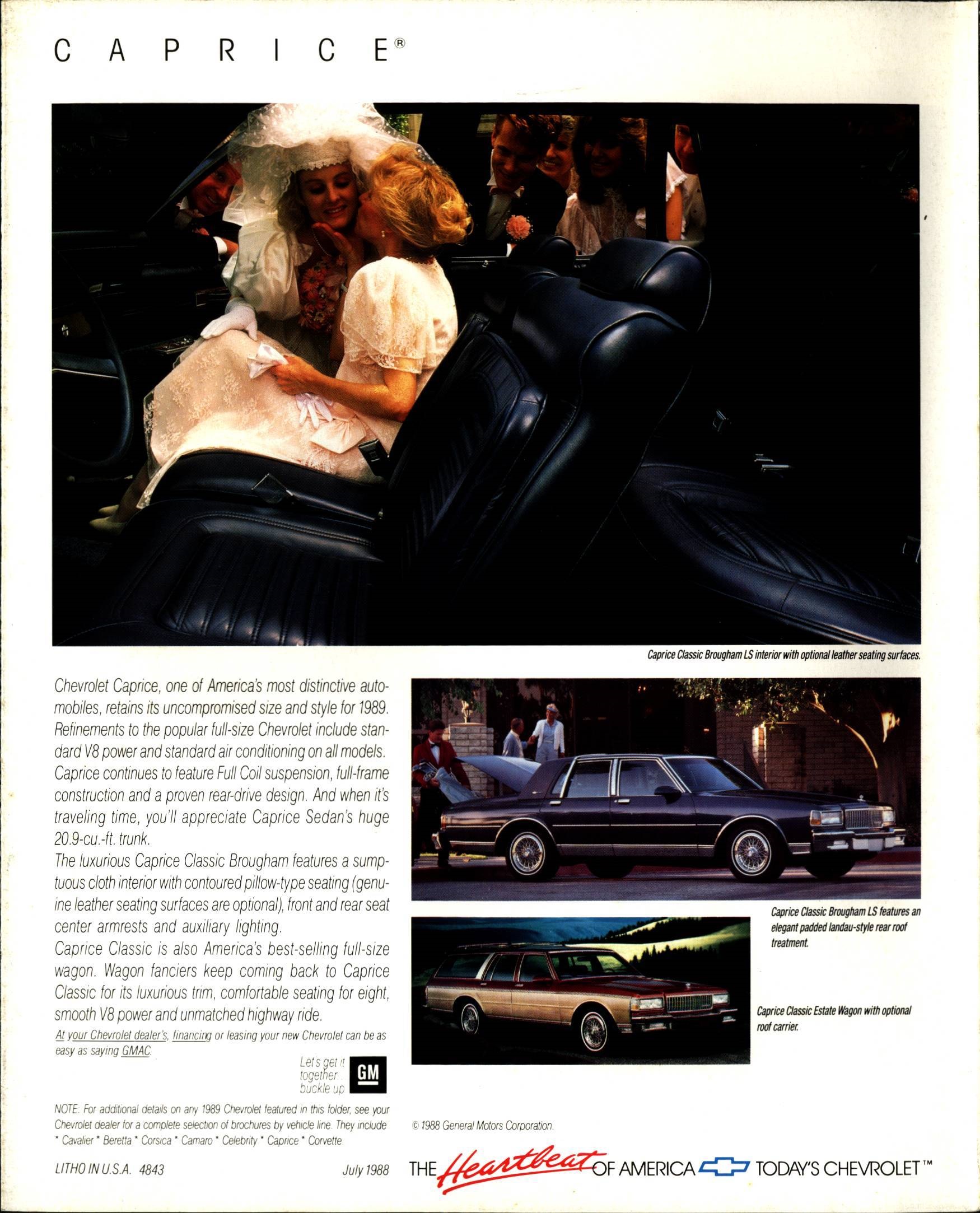 1989 Chevrolet Cars Foldout 16