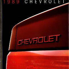 1989 Chevrolet Cars Foldout 1989 Chevrolet Cars Foldout