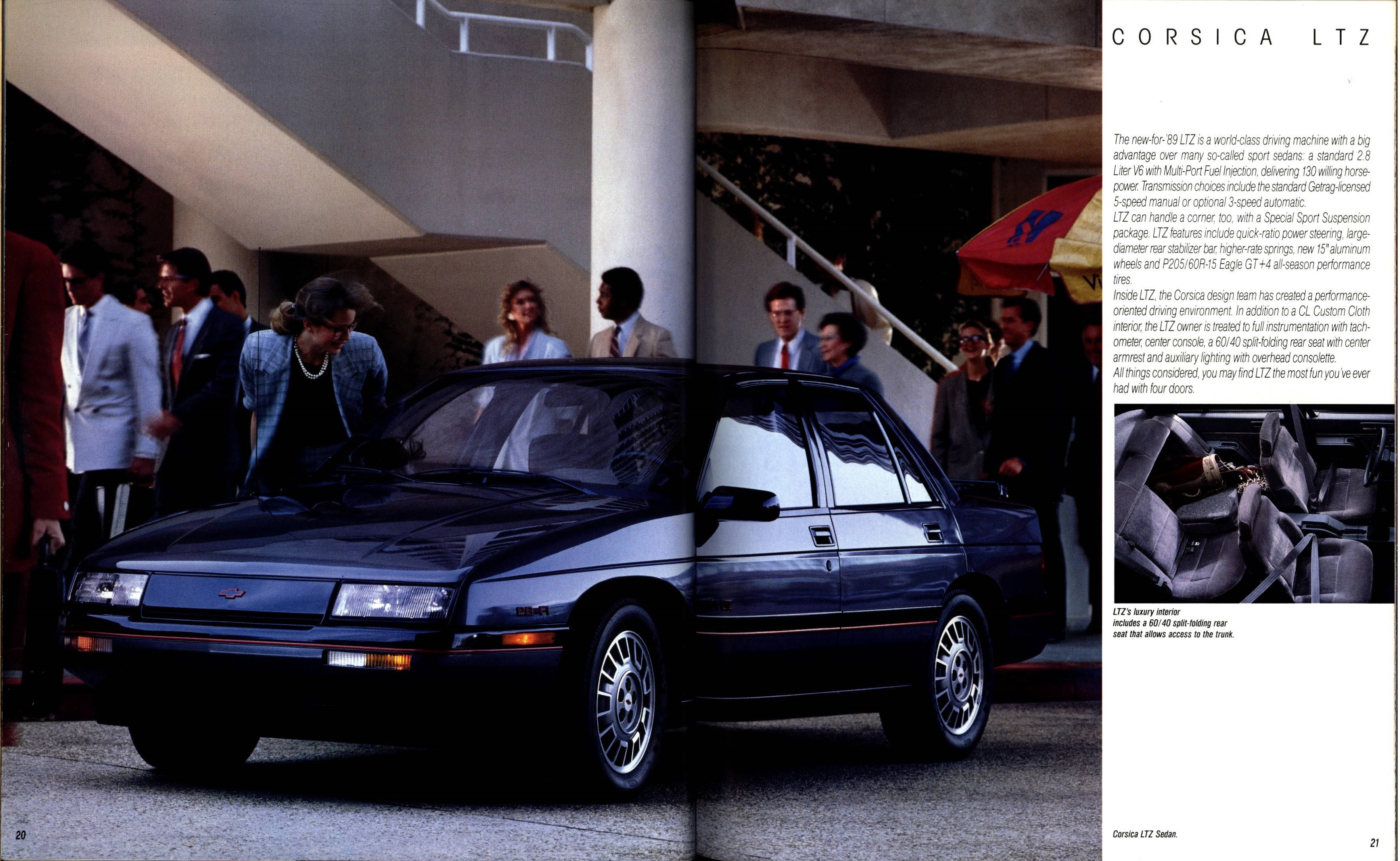 1989 Chevrolet Cars Full Line Brochure 20-21